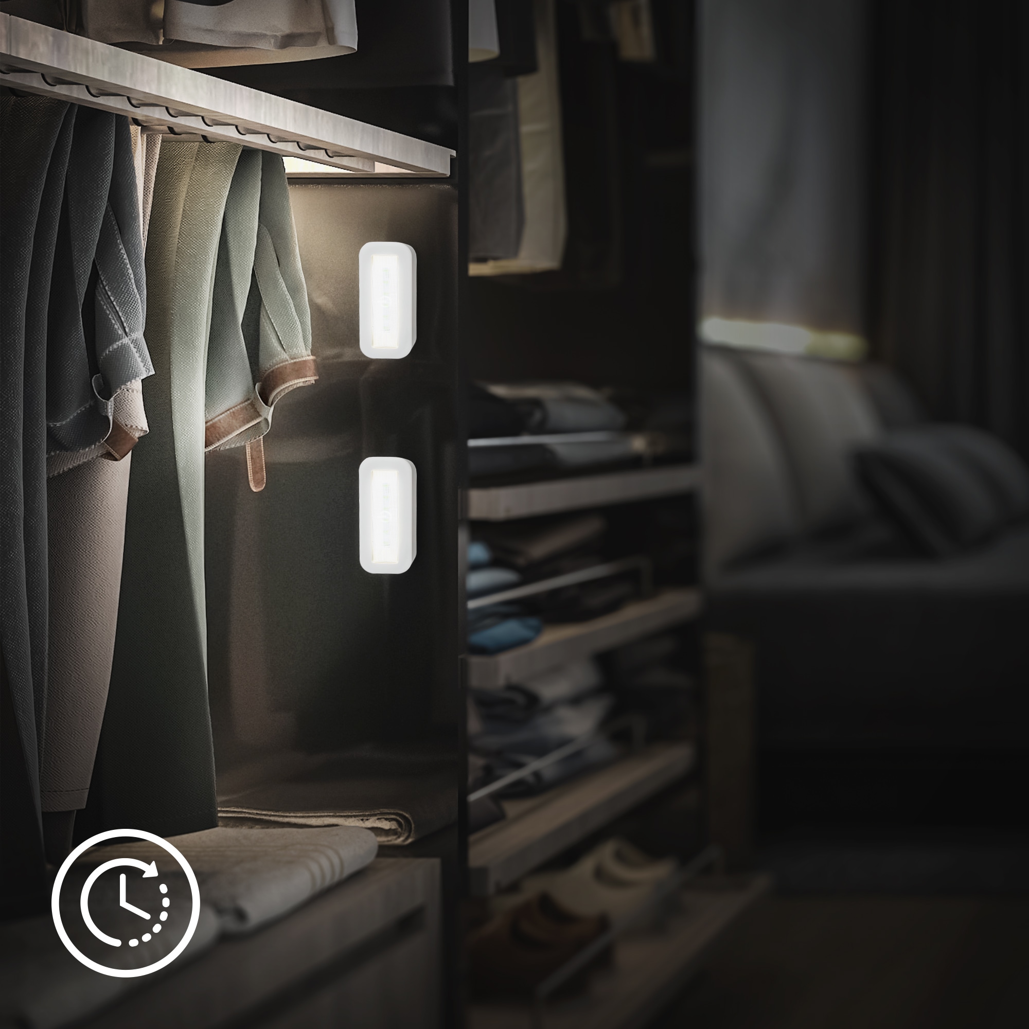 Briloner Leuchten LED Unterbauleuchte »SIGO« LED-Modul 2 Stk. Neutralweiß 15x6,5x2 cm, 2er-Set, Küche, Schrank, Treppe, Küchenlampe