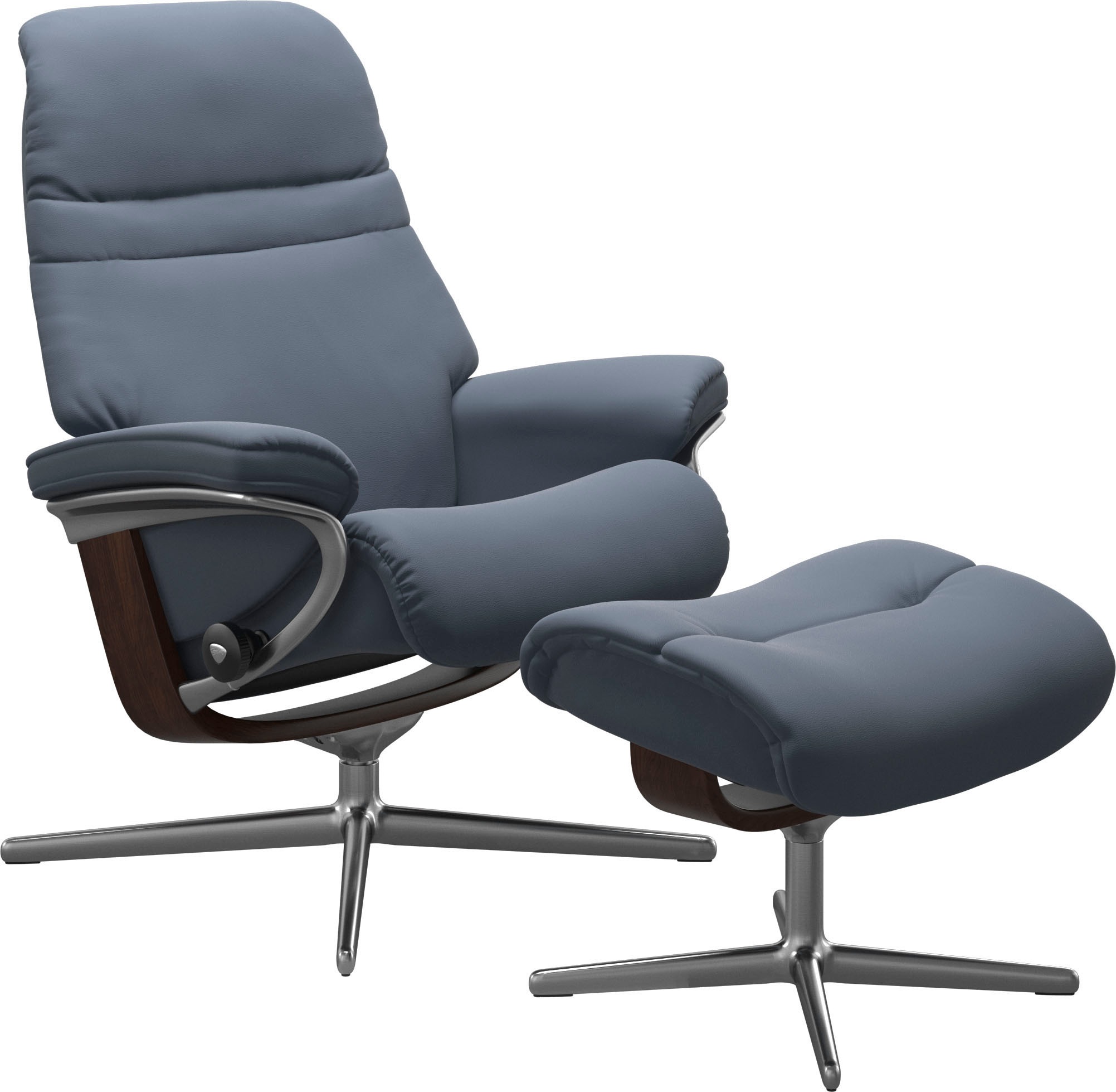 Stressless® Relaxsessel »Sunrise«, mit Cross Base, Größe S, M & L, Holzakzent Braun