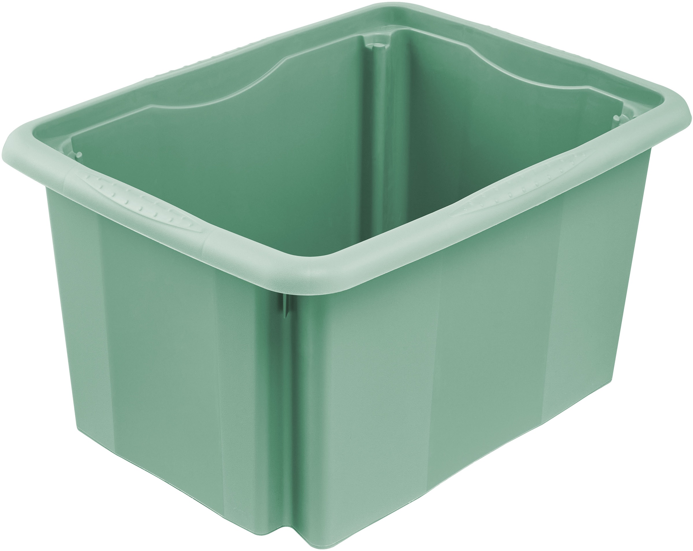 keeeper Aufbewahrungsbox »Emil, Box mit Deckel, 3er Set, 15 L, 38 x 28,5 x 20,5 cm« ineinander und aufeinander stapelbar