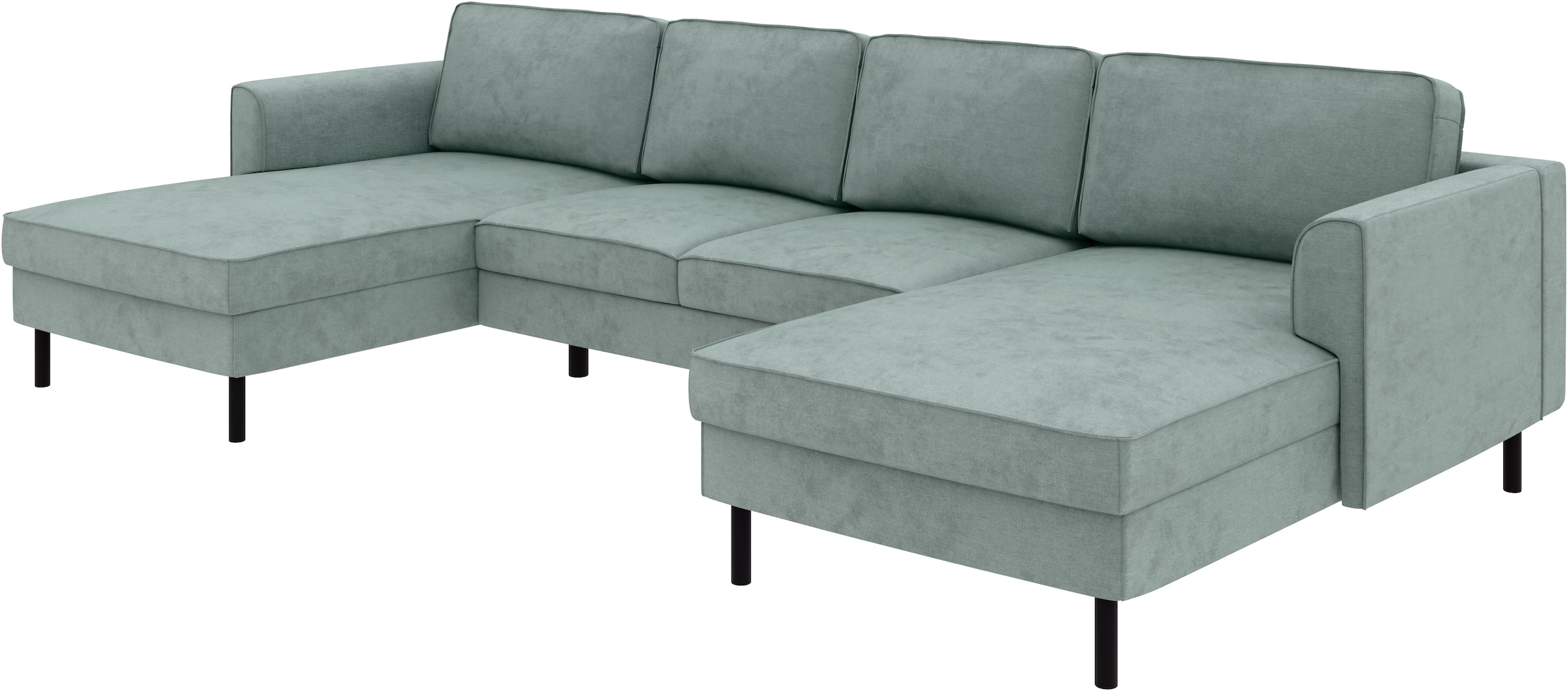 Home affaire Wohnlandschaft »Booster Couch wahlweise mit Schlaffunktion und Bettkasten-auch in Cord«, Sofa in U-Form, Breite 305 cm
