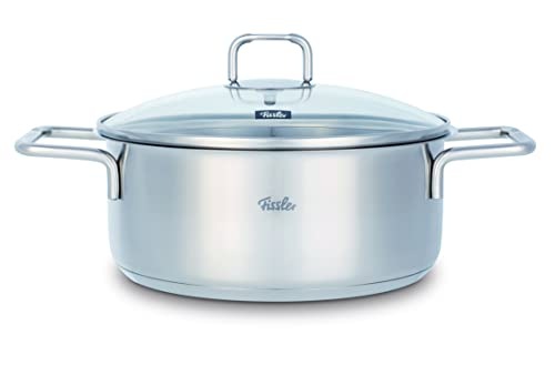 Fissler Topf-Set »Hamburg«, Edelstahl 18/10, (Set, 5 tlg., Kochtopf 16/20/24 + Bratentopf 20cm + Stielkasserolle 16cm oD), Made in Germany