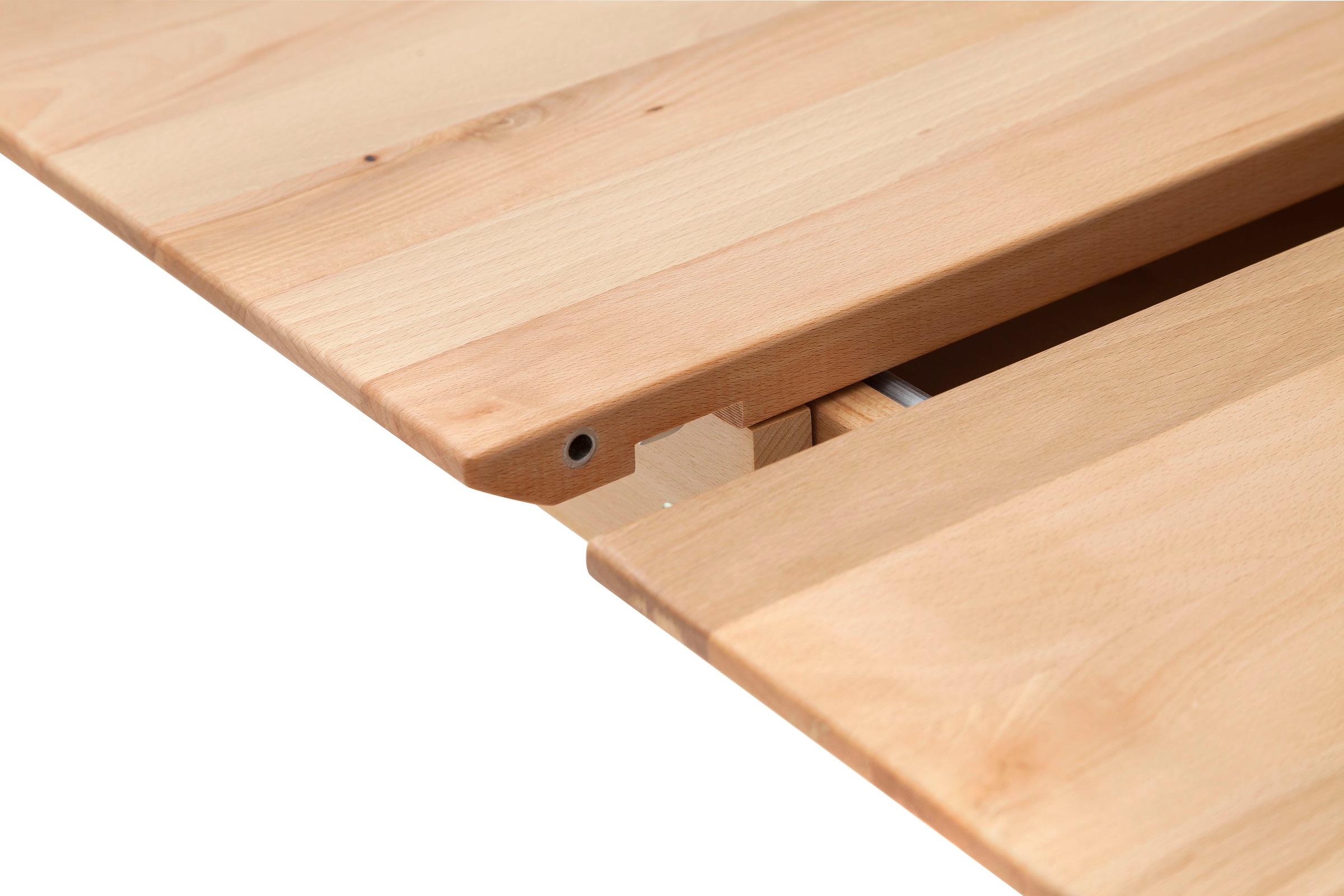 MCA furniture Esstisch »Cuba«, Esstisch Massivholz ausziehbar, Tischplatte mit Synchronauszug