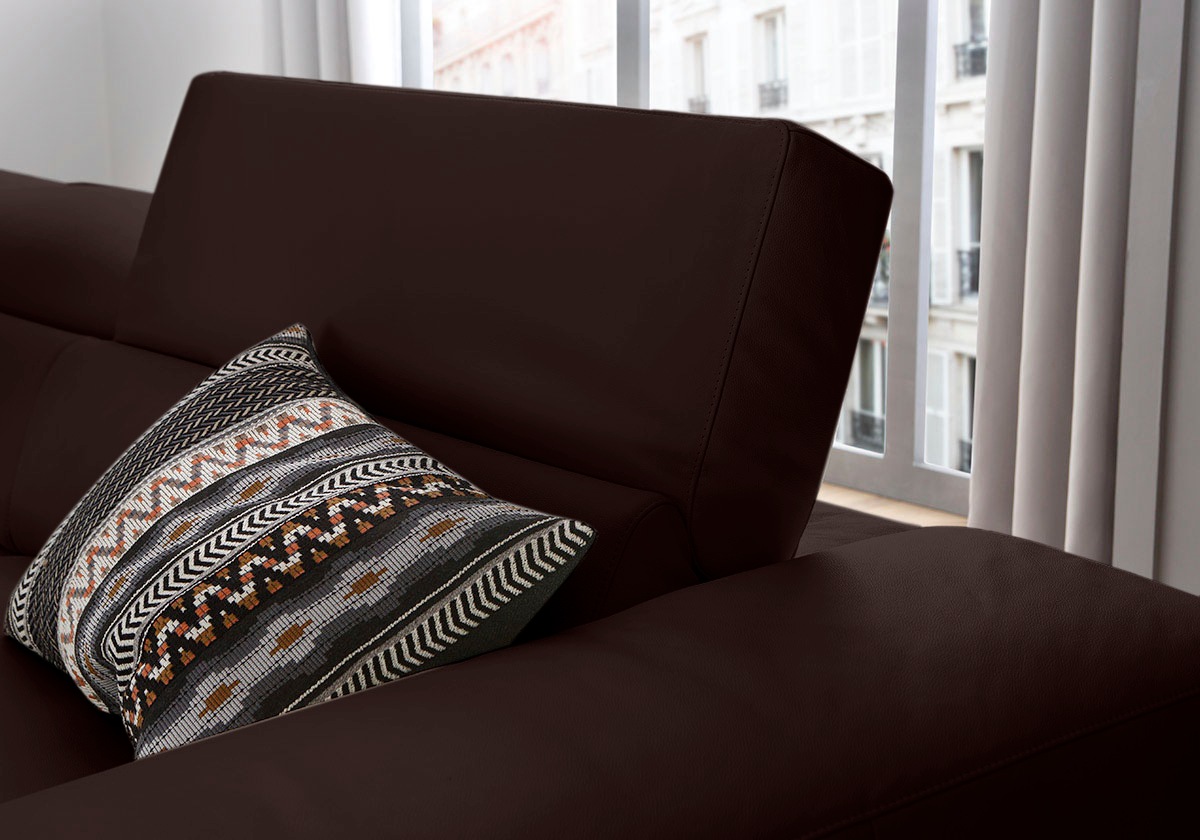 W.SCHILLIG Ecksofa »piedroo, Designsofa mit tollem Sitzkomfort, L-Form«, Kopfteilverstellung, wahlweise mit Sitztiefenverstellung, Breite 303cm