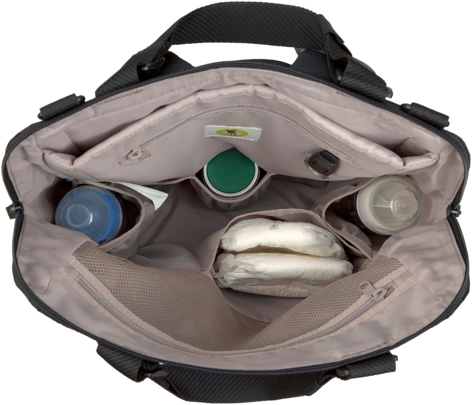 LÄSSIG Wickelrucksack »Green Label, Conversion Backpack, black«