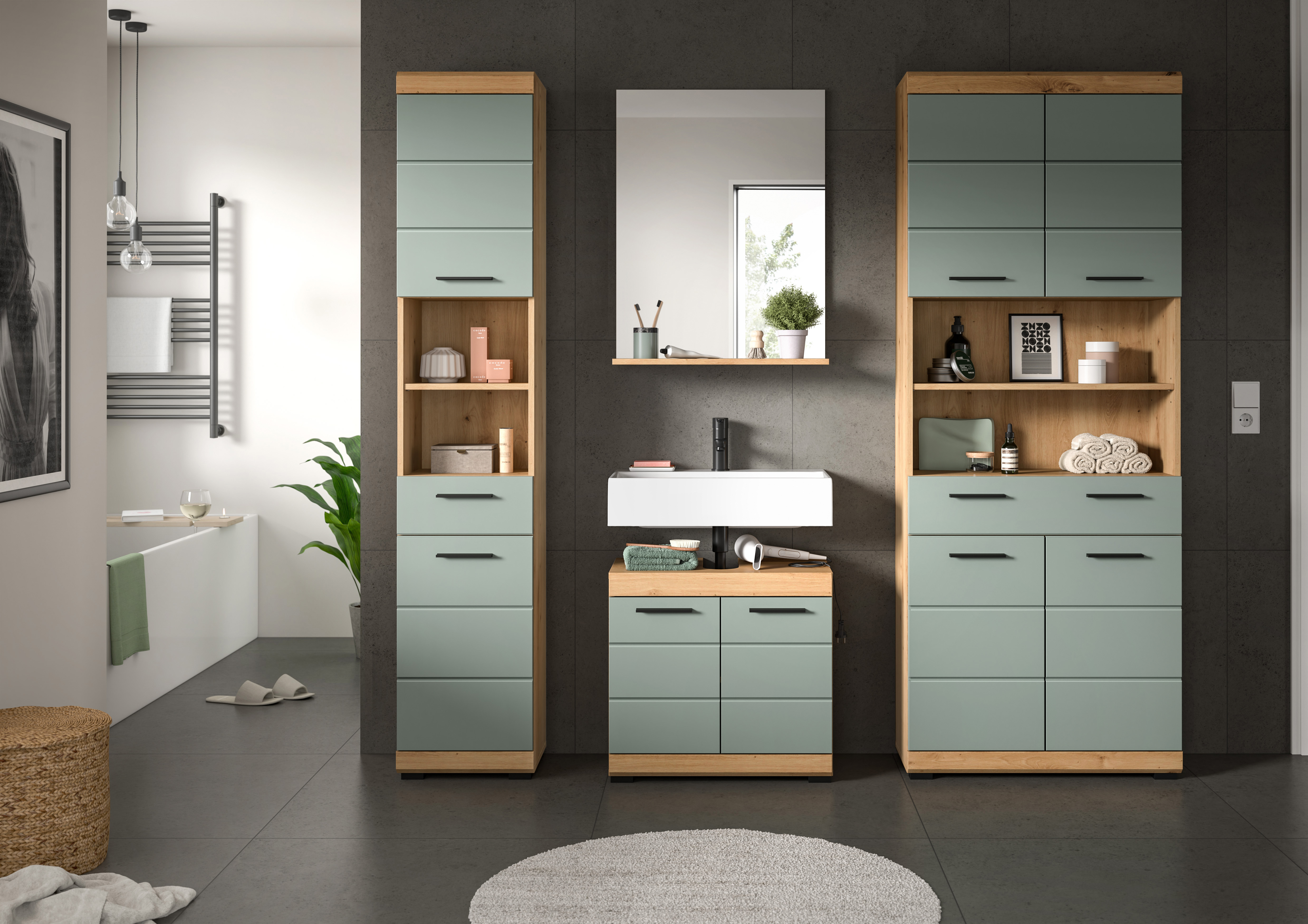 INOSIGN Badmöbel-Set »Siena, 4 teilig, bestehend aus:« Set, TOPSELLER!, 4 S günstig online kaufen