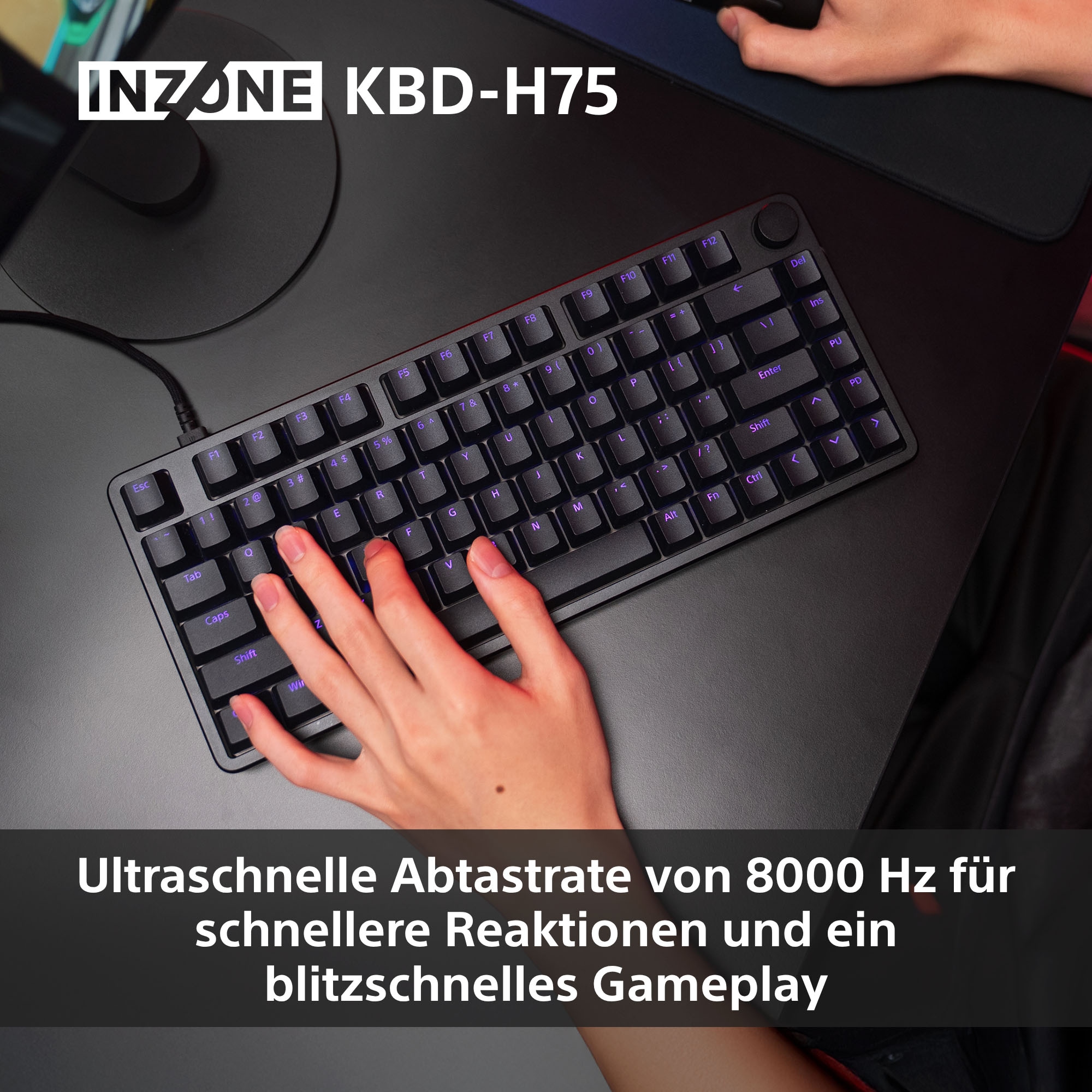 Sony Gaming-Tastatur »INZONE KBD-H75«, (Fn-Tasten-USB-Anschluss-Windows-Sperrtaste)