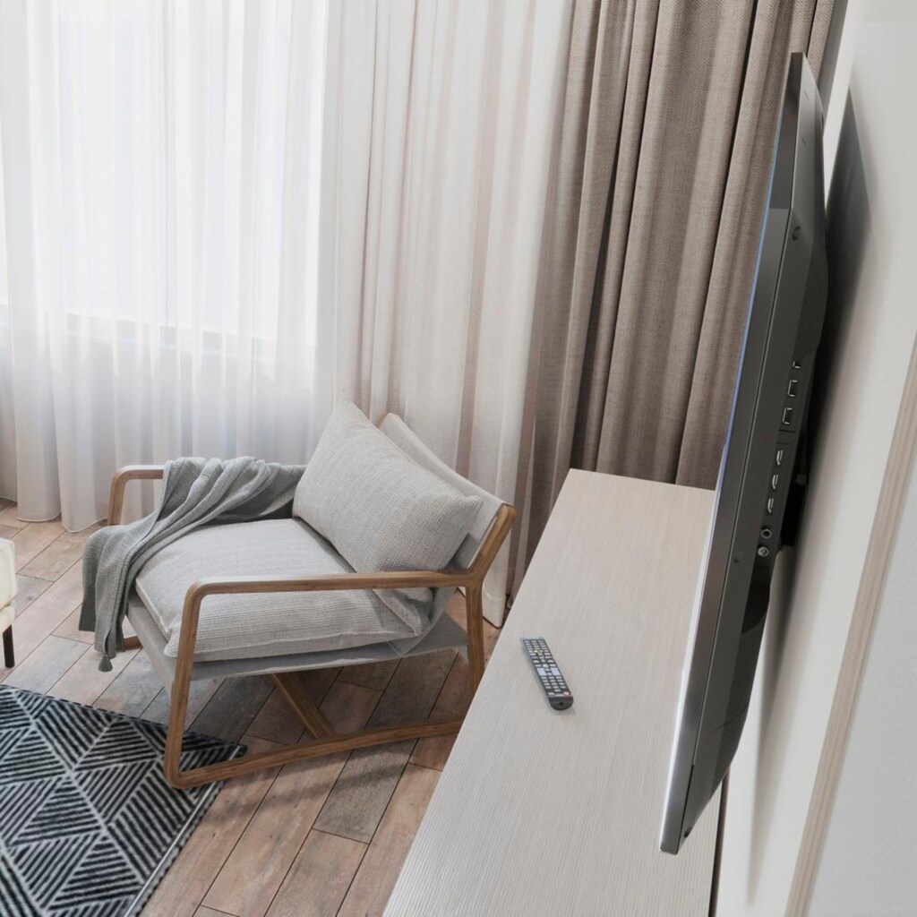 Hama TV-Wandhalterung »TV Wandhalter, für 81 bis 142 cm (32-56 Zoll) LED LCD TVs VESA bis 400x400, ultraflach«