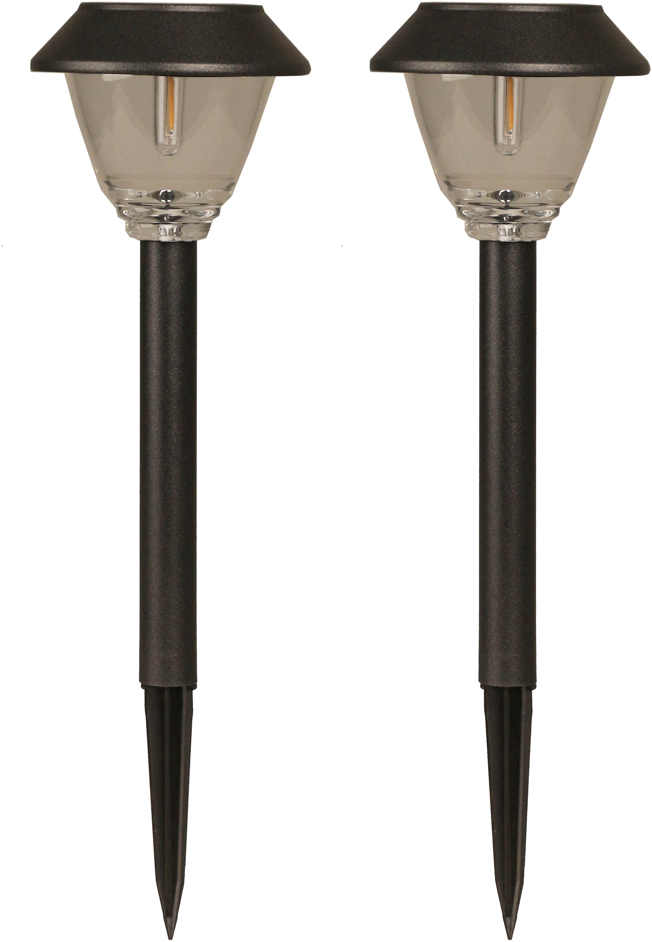 LUXFORM Gartenleuchte »Solar-Gartenlampe - Kodiak - 2 St - 5 Lumen - LED«, günstig online kaufen