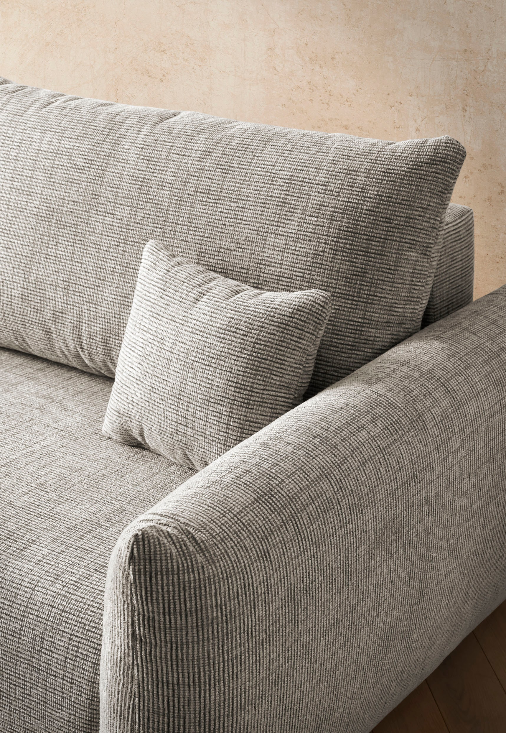 INOSIGN 3-Sitzer »MAVAS Schlafsofa mit Bettkasten«, ca.240/108cm (Liegefläche 212/145 cm), Cord, Chenille, Struktur