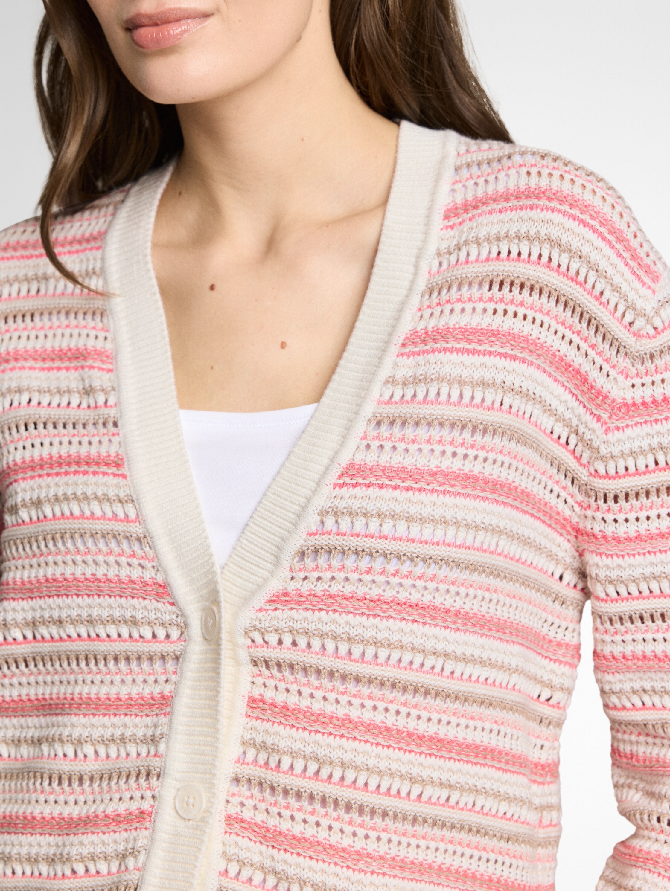 TOM TAILOR Cardigan mit Streifen Muster