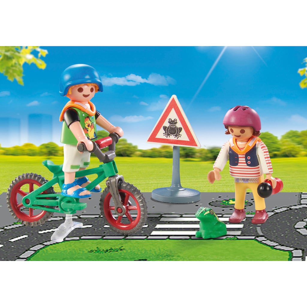 Playmobil® Konstruktions-Spielset »Fahrradparcours (71332), City Life«, (34 St.), Made in Europe