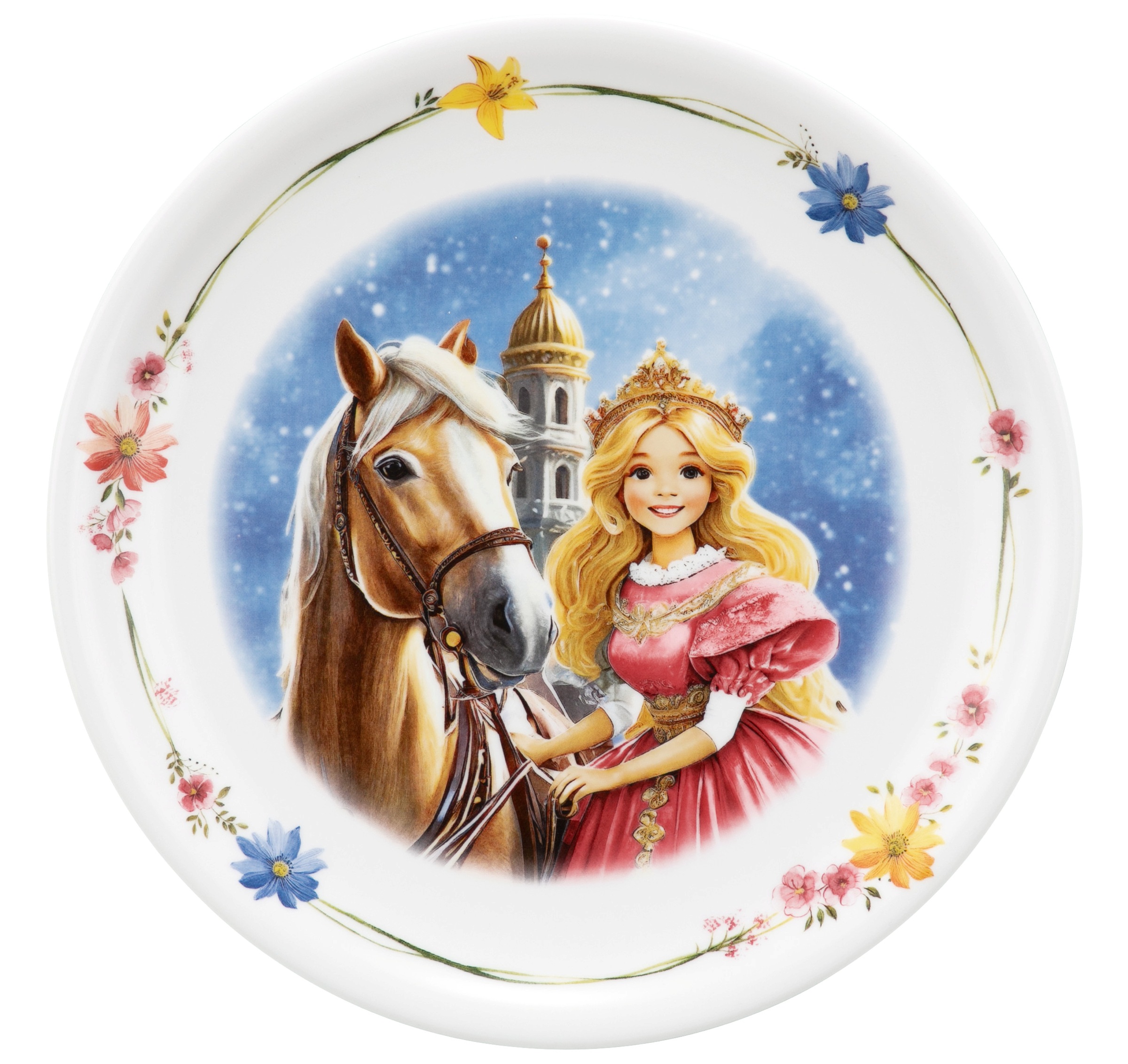 SELTMANN WEIDEN Speiseteller »Compact - Prinzessin« rund 25, 5 cm weiß, bunt