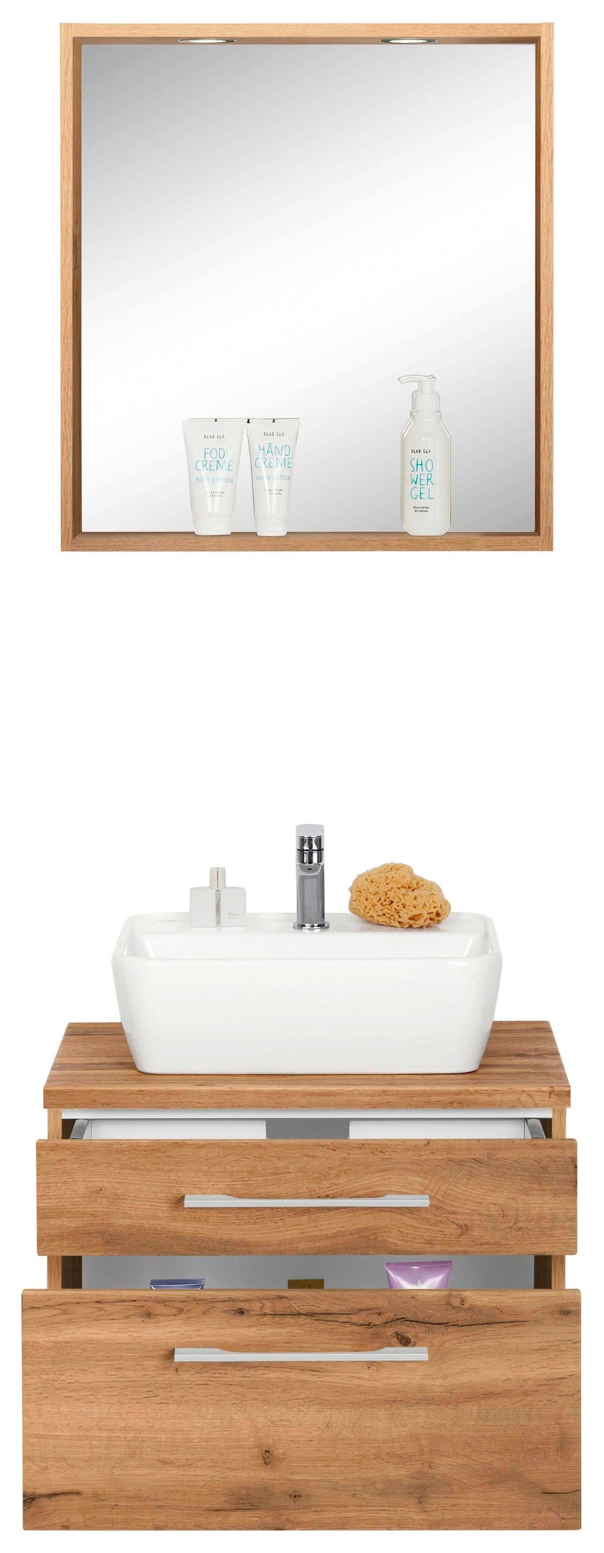 welltime Badmöbel-Set »Davos« 2 Stk. tlg. günstig online kaufen