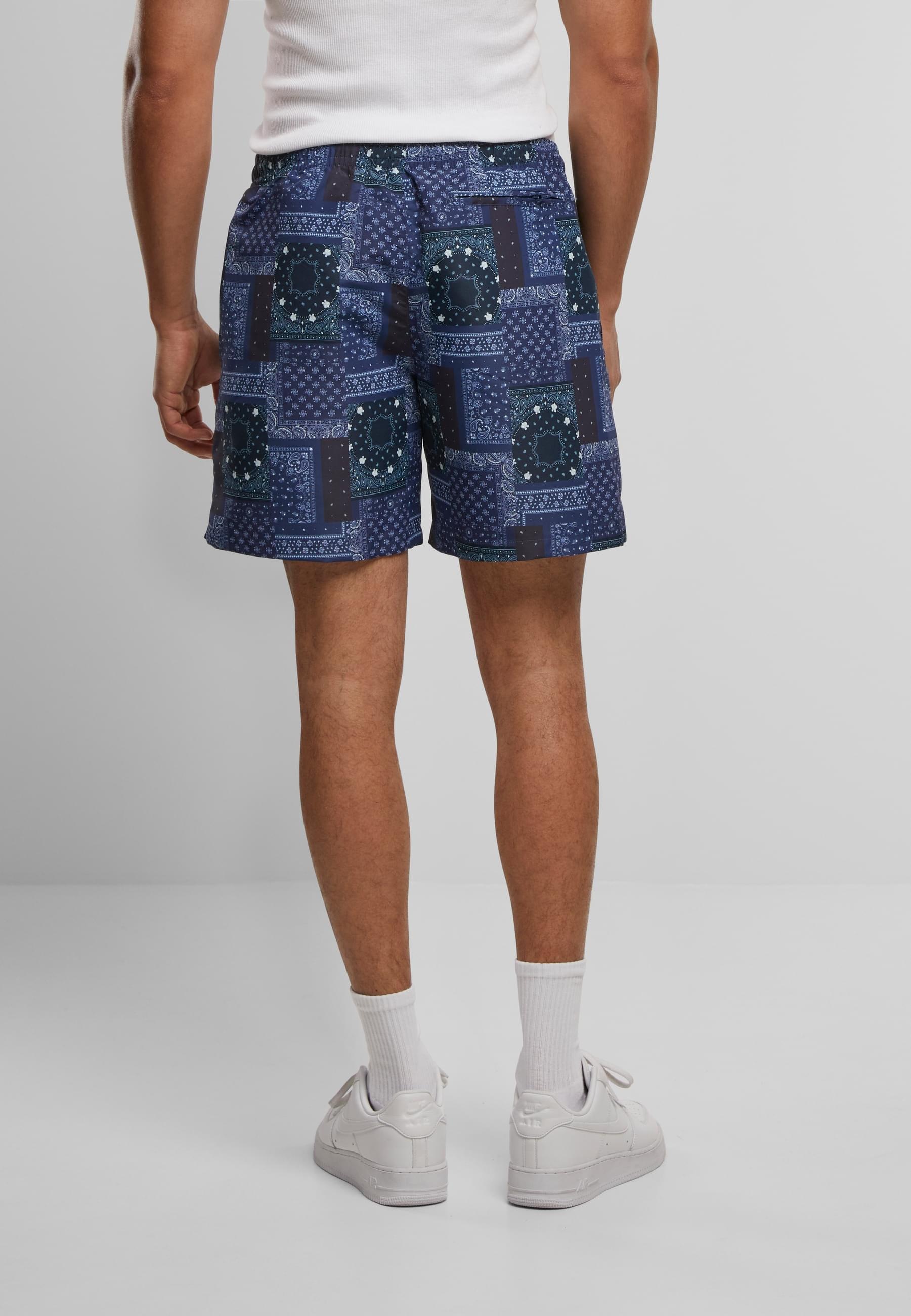 URBAN CLASSICS Badeshorts »Urban Classics Herren Pattern Swim Shorts«