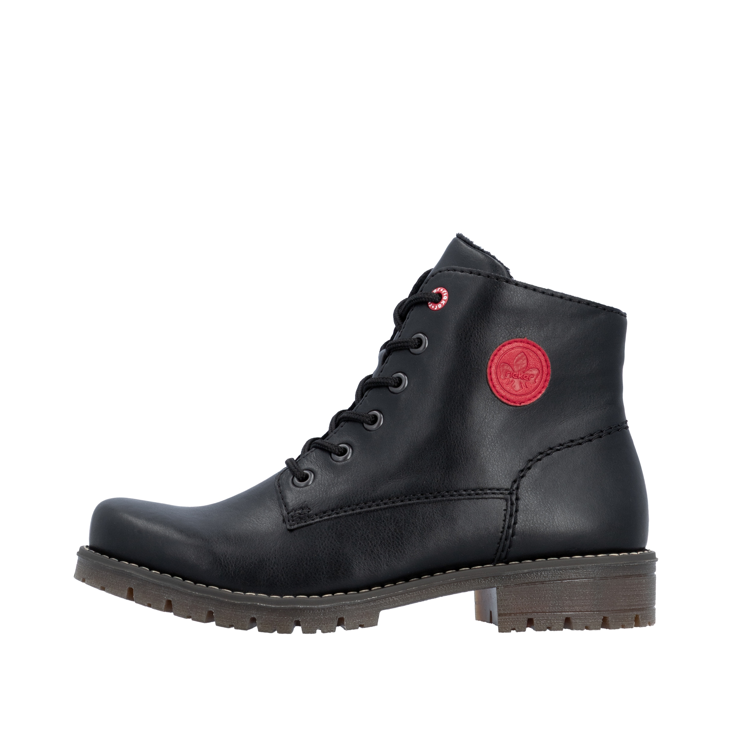 Rieker Schnürstiefelette  Ankleboots, Schnürboots, Klassik-Stiefelette mit Logoprägung