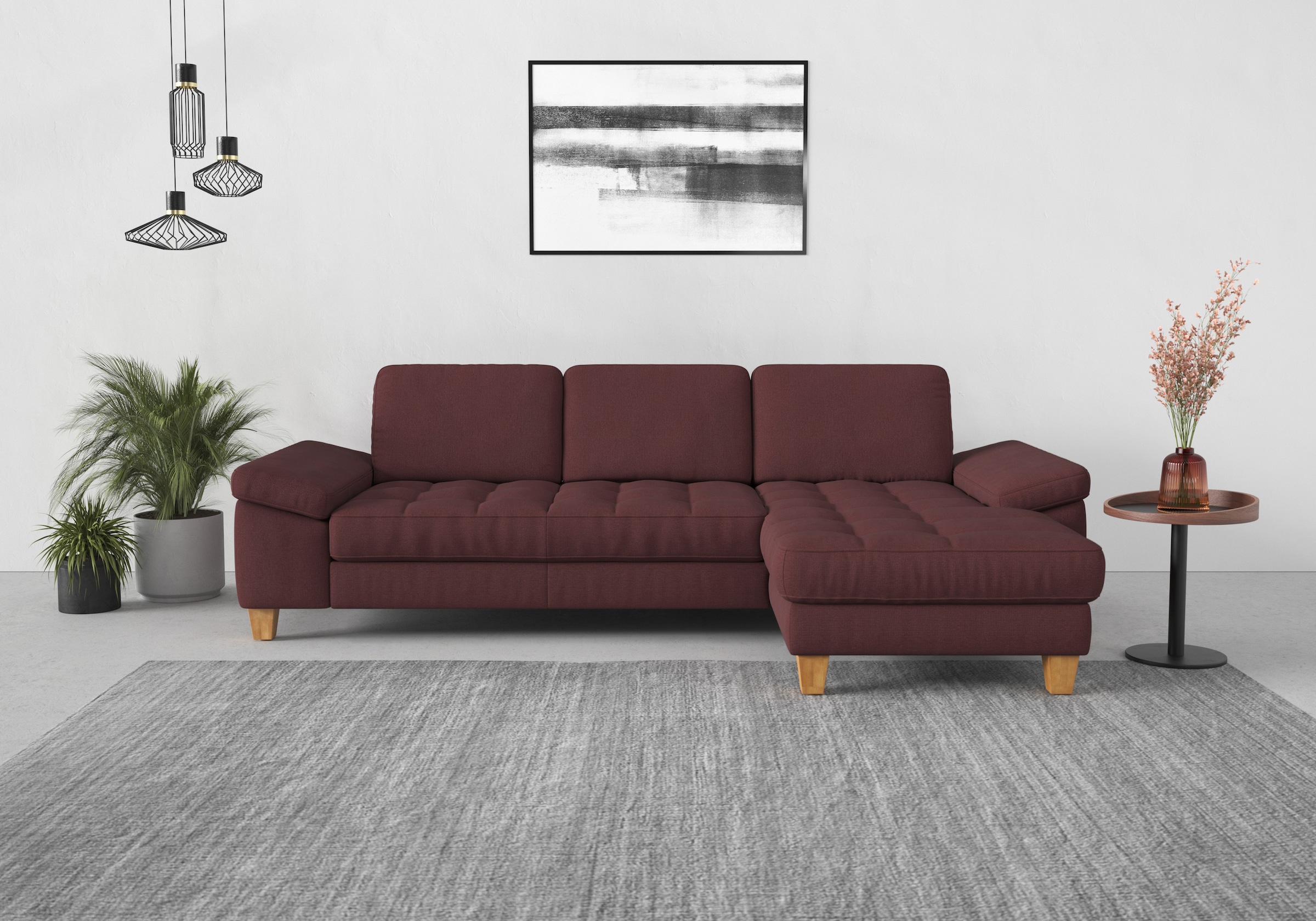 sit&more Ecksofa »Westham L-Form« mit Recamiere, mit oder ohne Bettfunktion günstig online kaufen