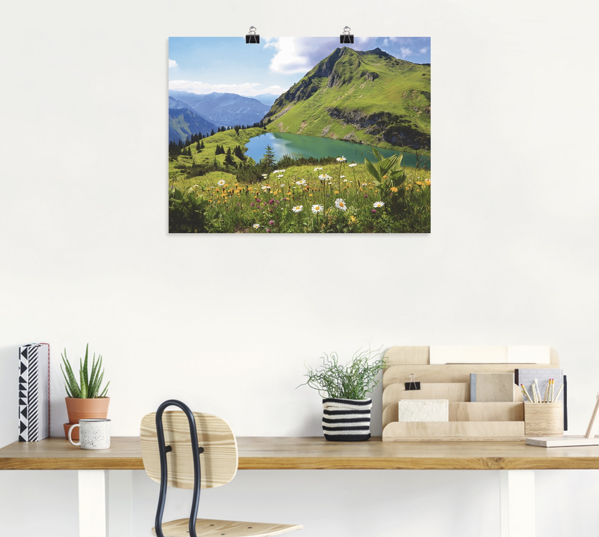 Artland Wandbild »Seealpsee«, Berge, (1 St.), als Leinwandbild, Poster, Wandaufkleber in verschied. Größen