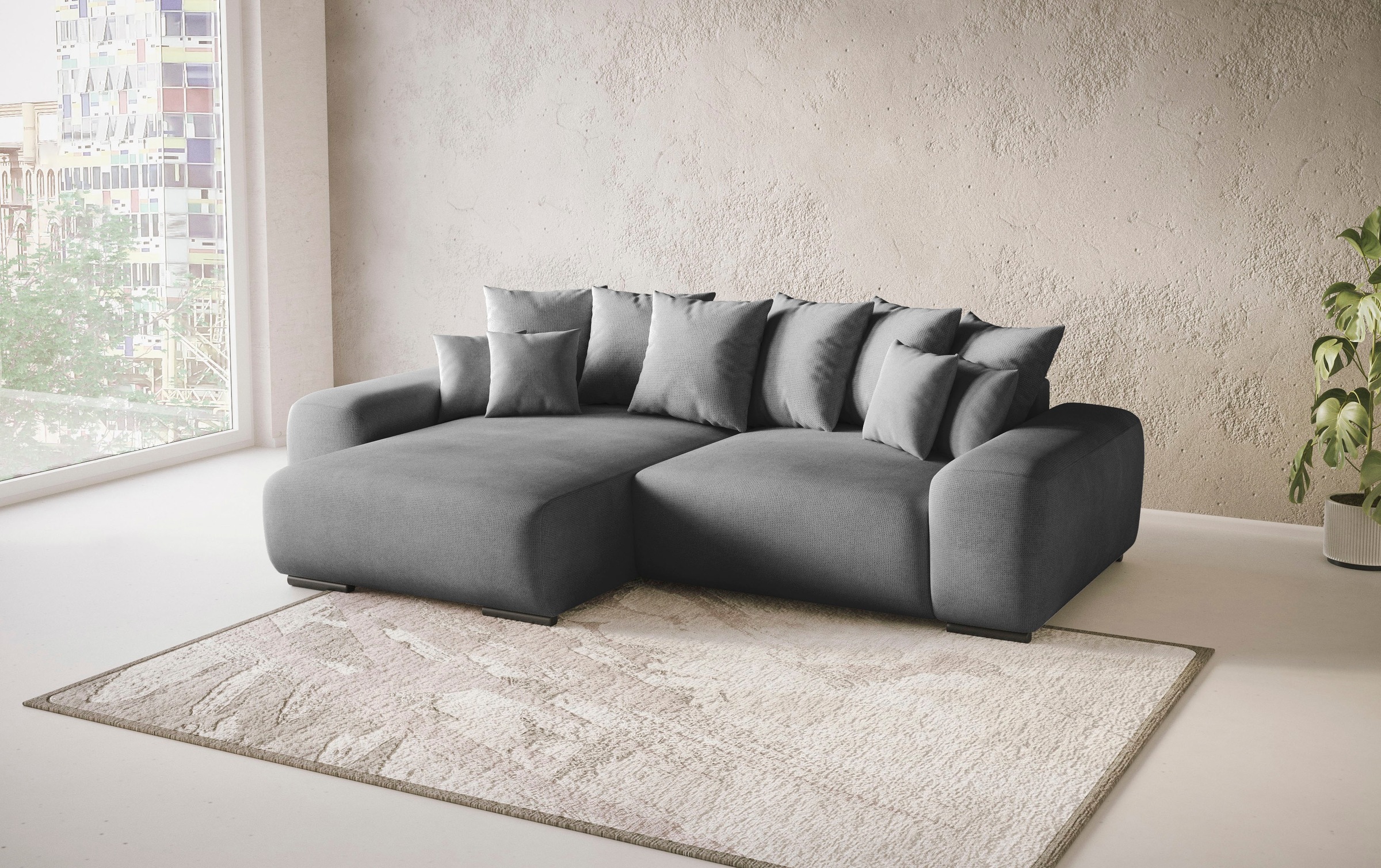 Mr. Couch Ecksofa »Sundance L-Form«, Dauerschläfer mit EasyBett-Schlaffunkt günstig online kaufen