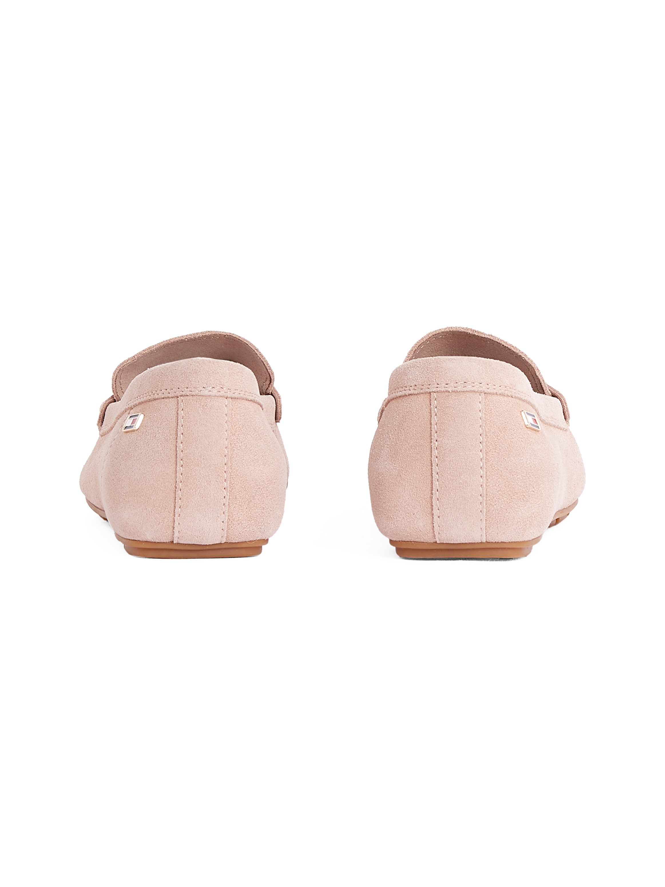 Tommy Hilfiger Slipper »FLAG SOFT SUEDE DRIVER LOAFER«, Schlupfschuh, Bequemschuh, Mokassin, Flats mit modischen Zierriegel