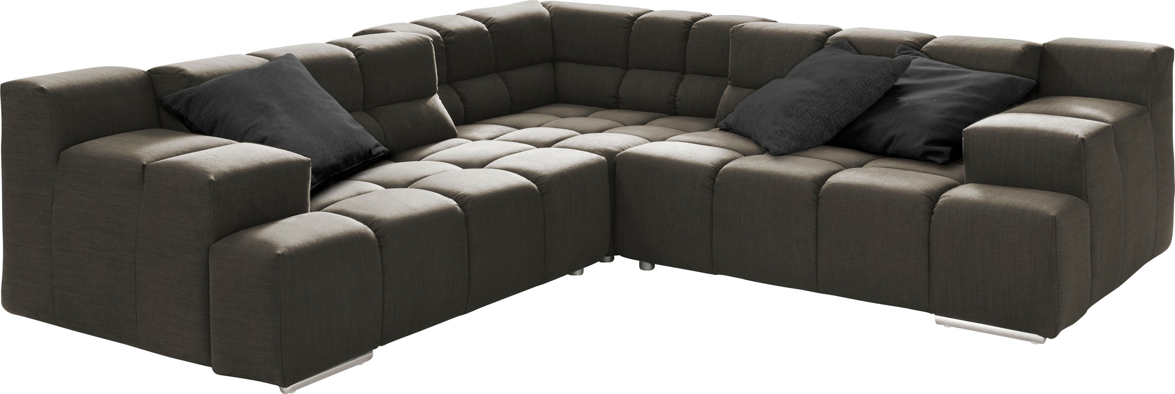 designwerk Ecksofa »Temple L-Form, tolles Designsofa«, mit Sitztiefenverstellung