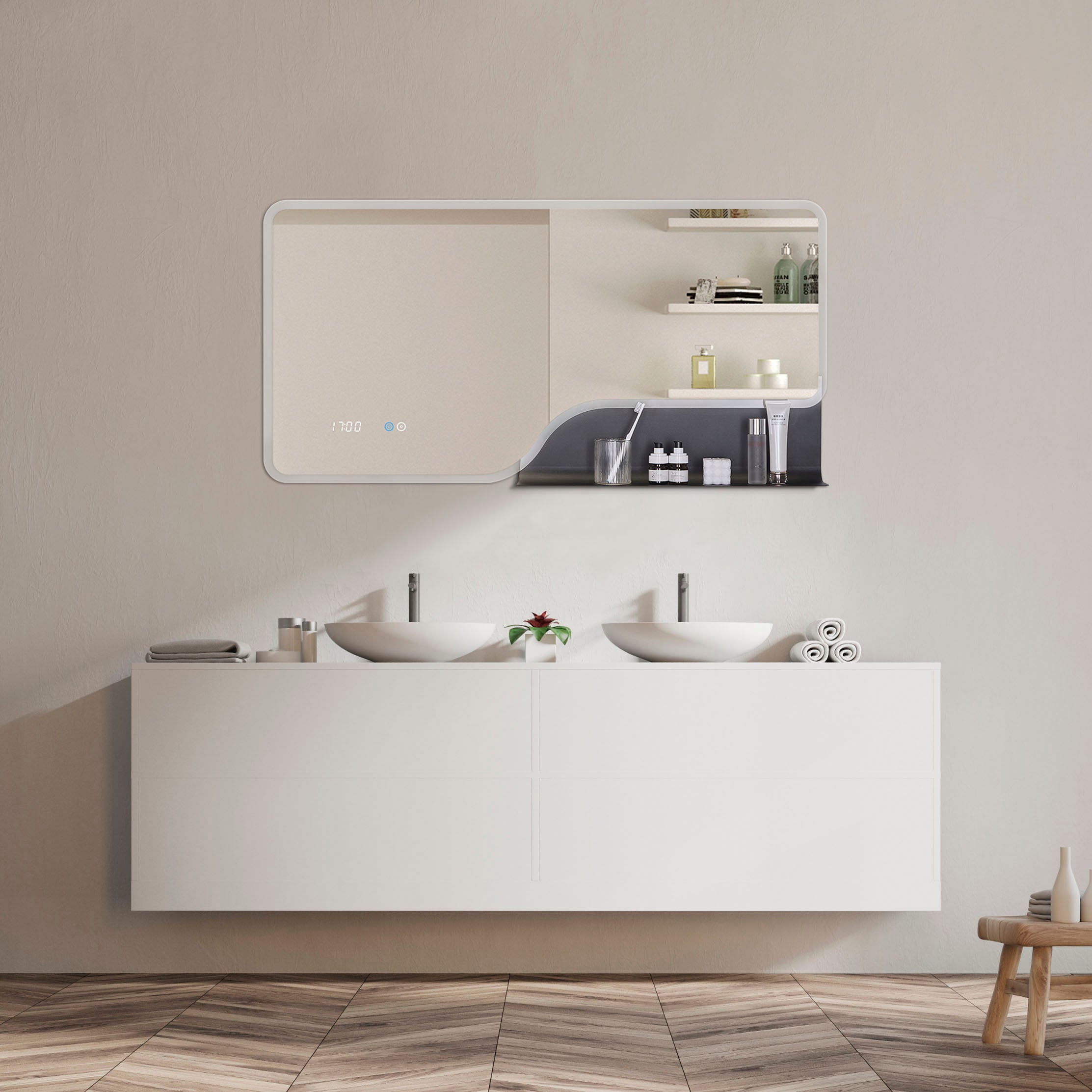 Badezimmerspiegel Badezimmer Spiegel LED kaufen Home Paco Beleuchtung Wandleuchte online Schminkspiegel »FANTASY«,