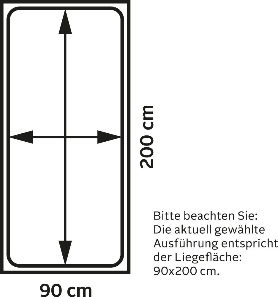 Maintal Polsterbett, in verschiedenen Ausführungen