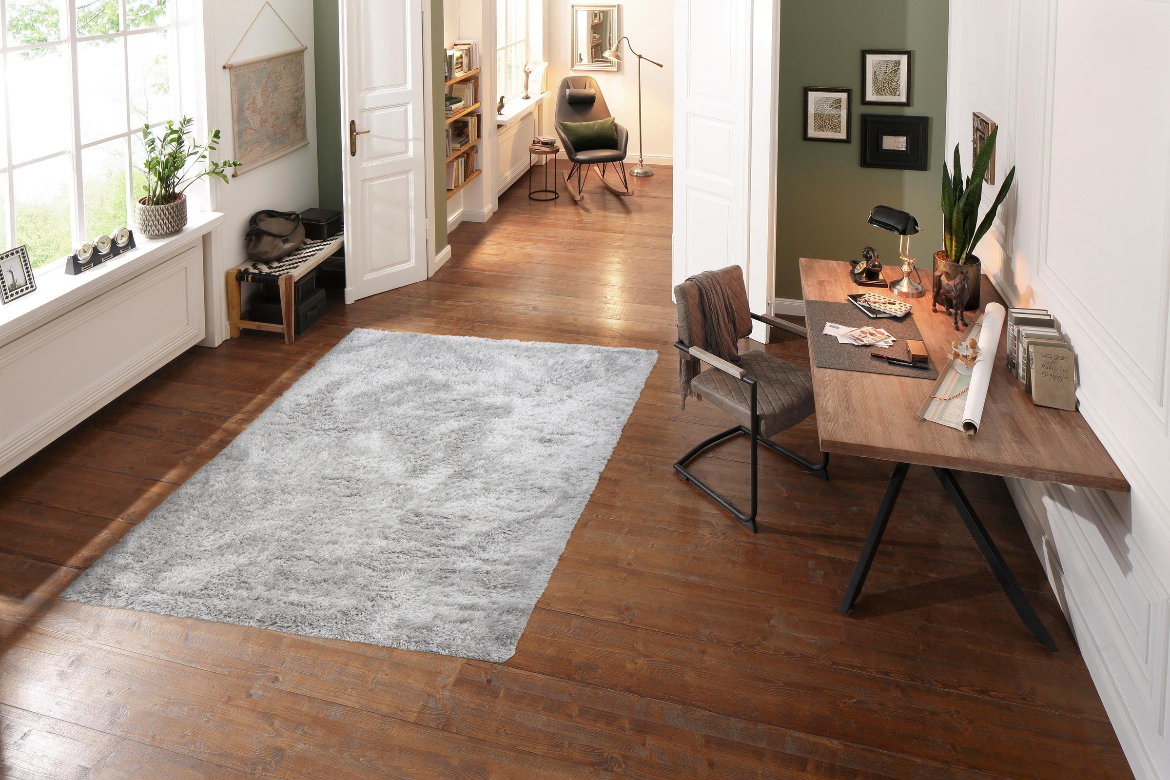 my home Hochflor-Teppich »Boldo« rechteckig 50 mm Höhe besonders weich durc günstig online kaufen