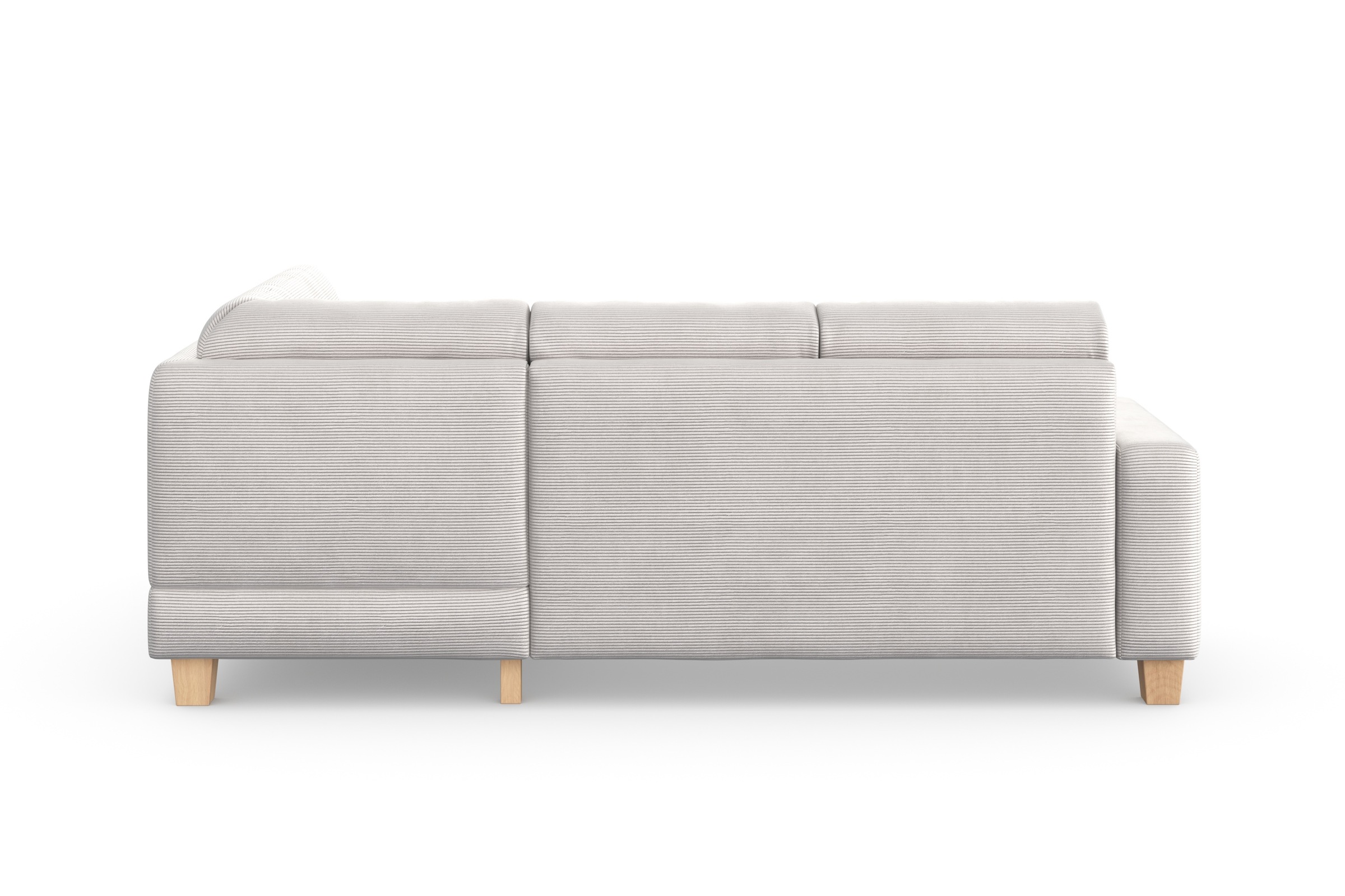 Home affaire Ecksofa »Summer L-Form«, mit Ottomane, wahlweise mit Bettfunktion und Bettkasten, Cord-Bezug