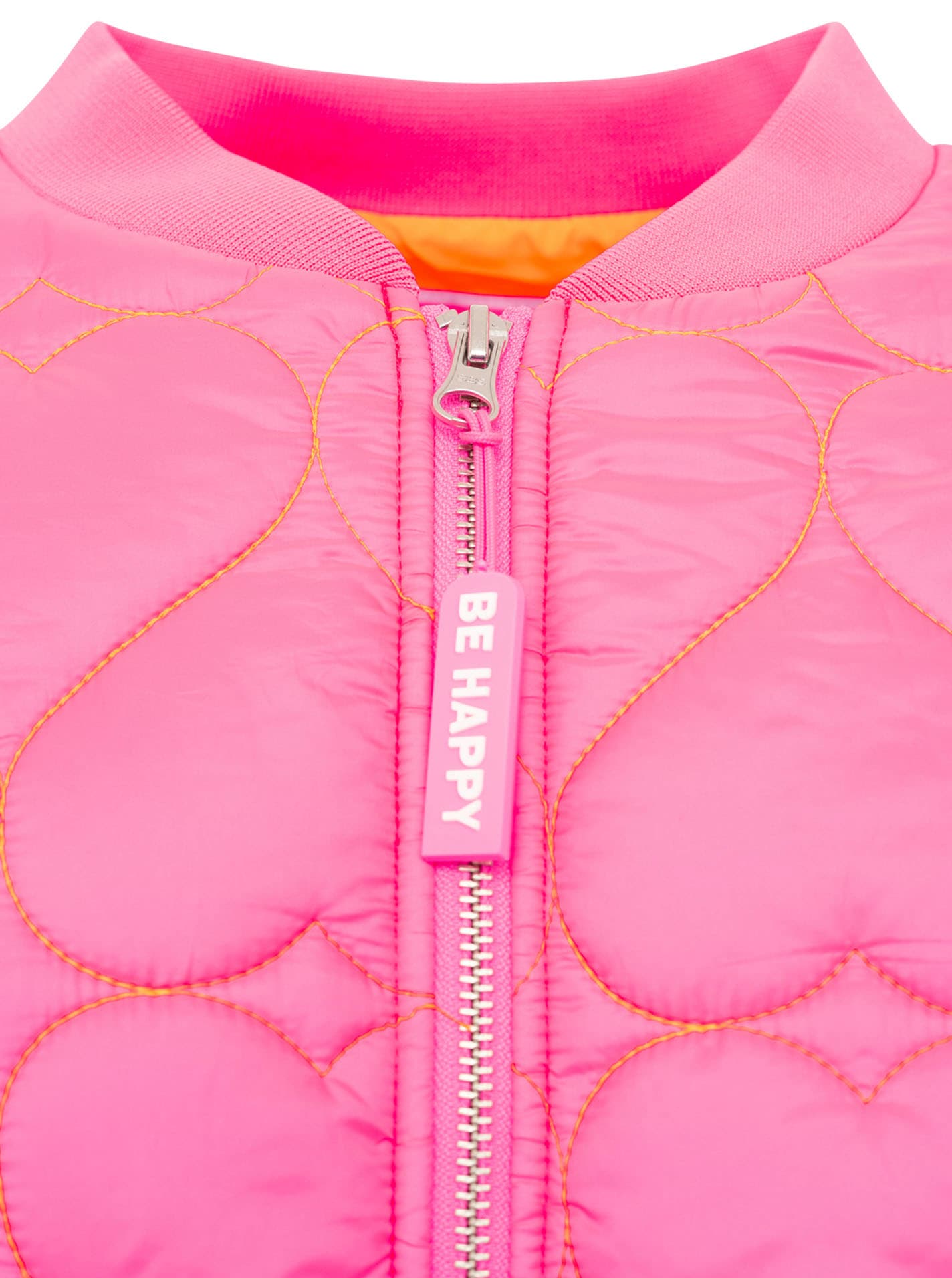 Zwillingsherz Bomberjacke »"Be Happy"« ohne Kapuze modisch, Kontrastdetails, regular fit, langärmelig, mit Herzsticker