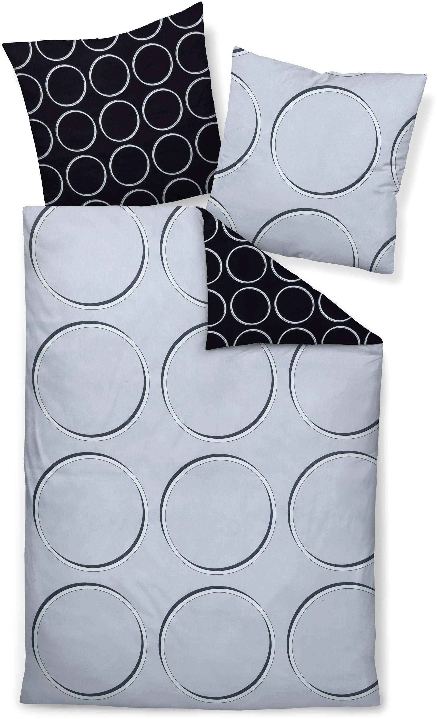 Janine Wendebettwäsche »Mako-Satin87109 08«, mit Reissverschluss