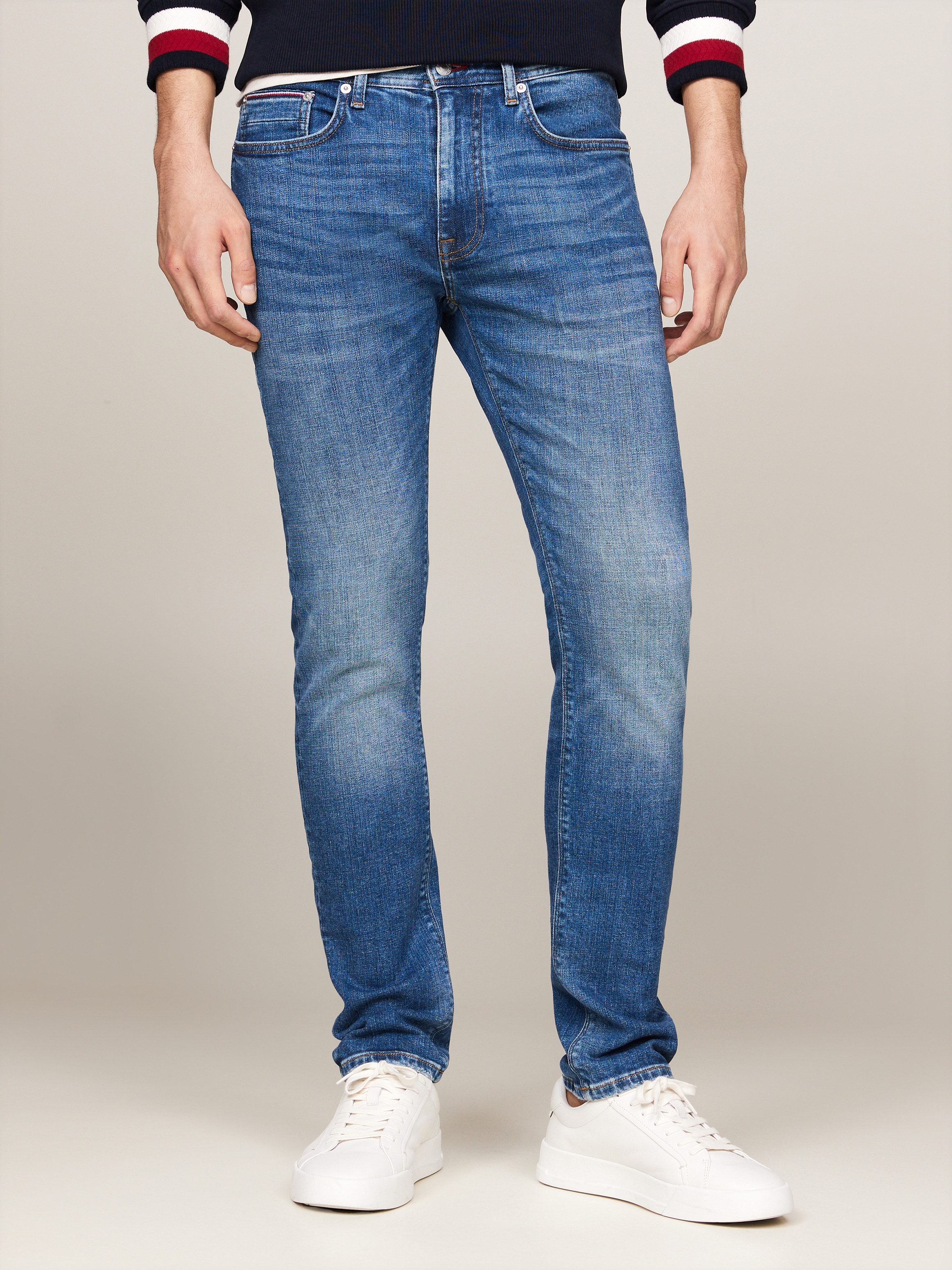Tommy Hilfiger Slim-fit-Jeans »SLIM BLEECKER PSTR CROW BLACK«