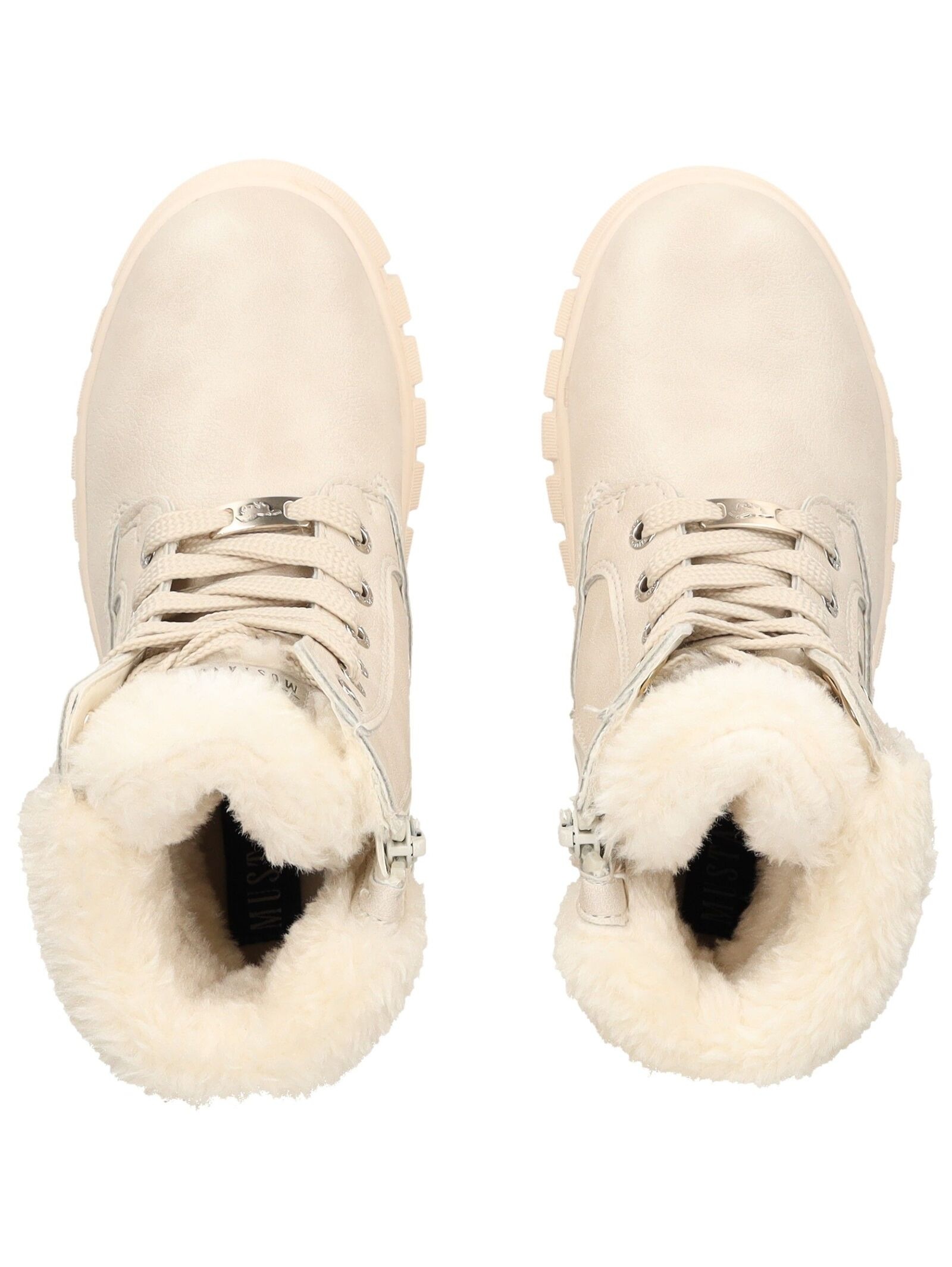 Mustang Shoes Schnürstiefelette »Mustang Shoes Stiefelette Lederimitat/Textil«