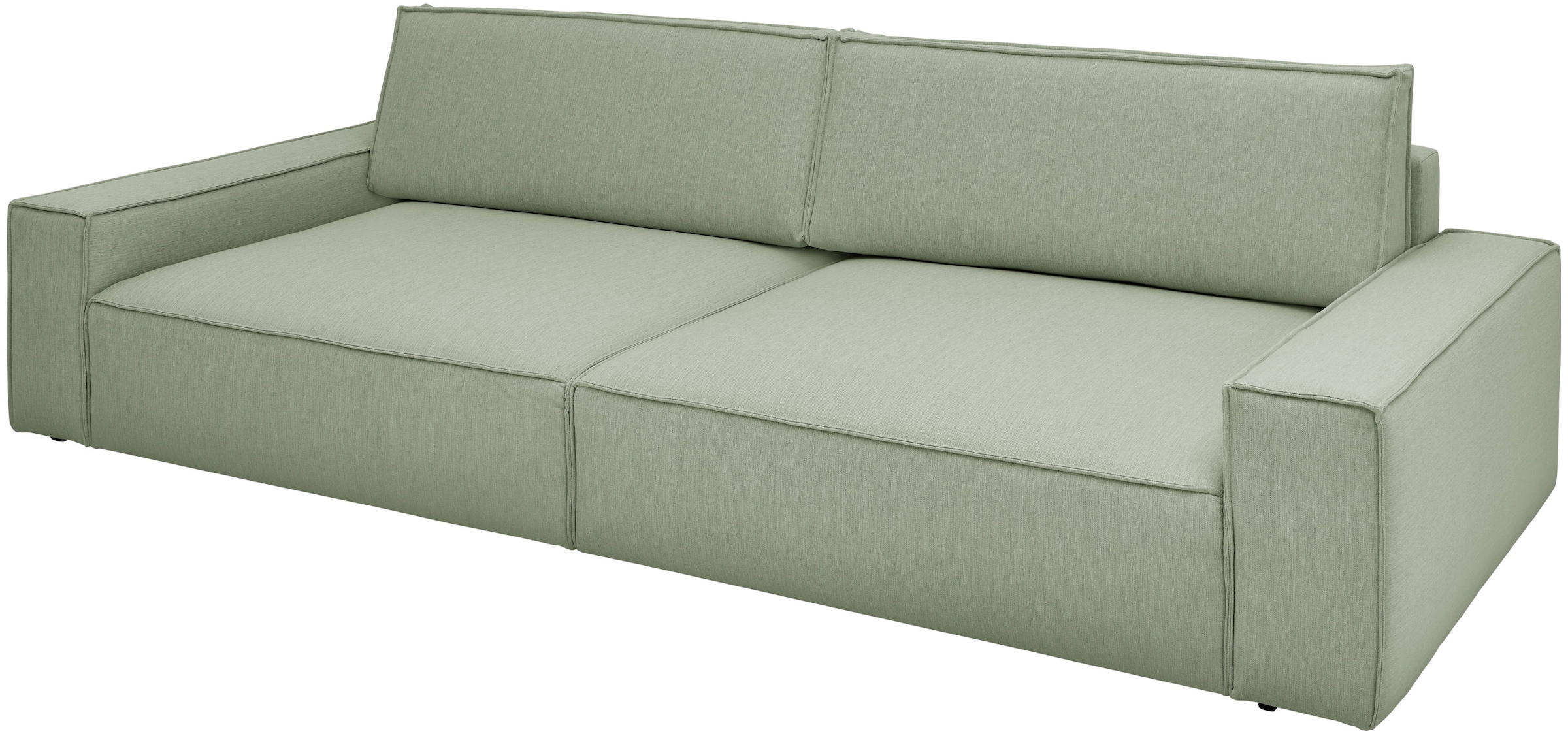 Home affaire Big-Sofa »NEU: SHERWOOD XXL, Big-Sofa (316cm), extra tiefe Sitzfläche 95 cm«, bequemer Sitzkomfort, Cord u. Leinenoptik, Kedernaht