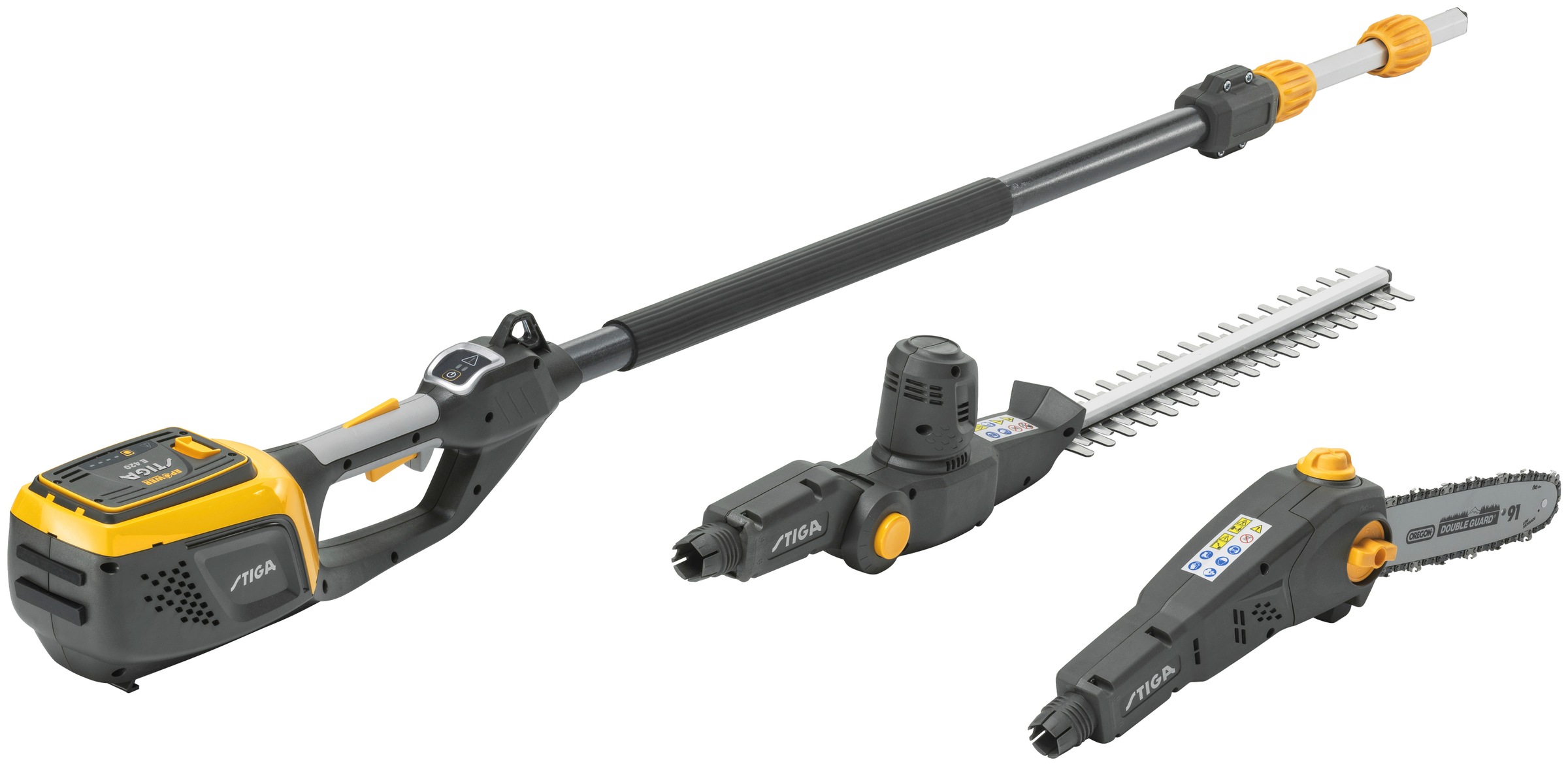 STIGA GARDEN Garten-Multifunktionsgerät »MT 500e«, (Spar-Set), Heckenschere und Kettensäge in einem, mit Akku 48V/2Ah und Ladegerät
