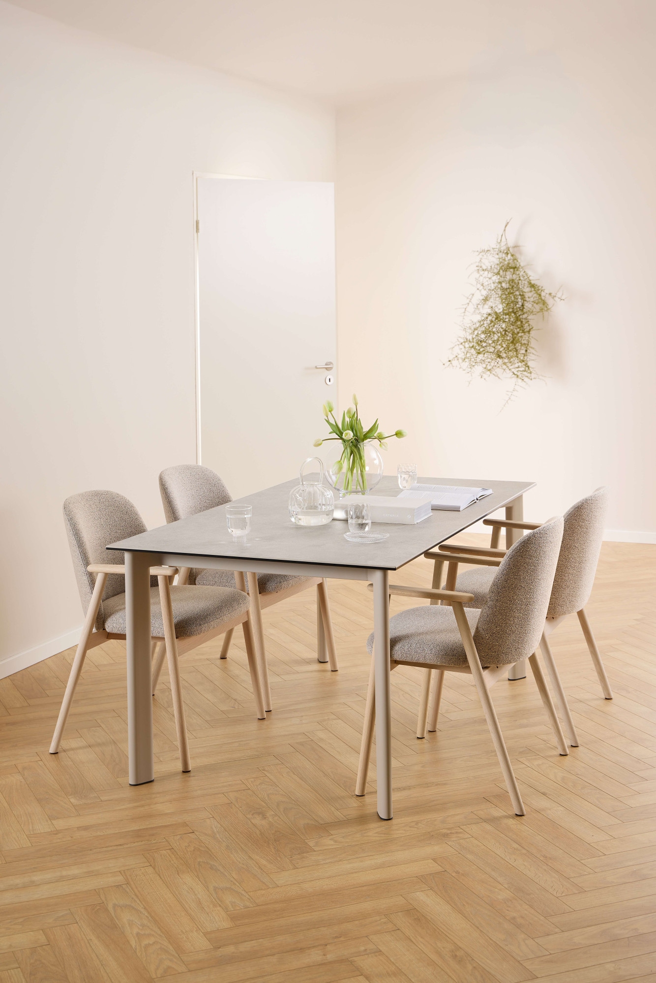 ACTONA GROUP Esstisch »Palermo«, Esstisch, Tischplatte grau Anista rau keramisch, 160x90x75cm