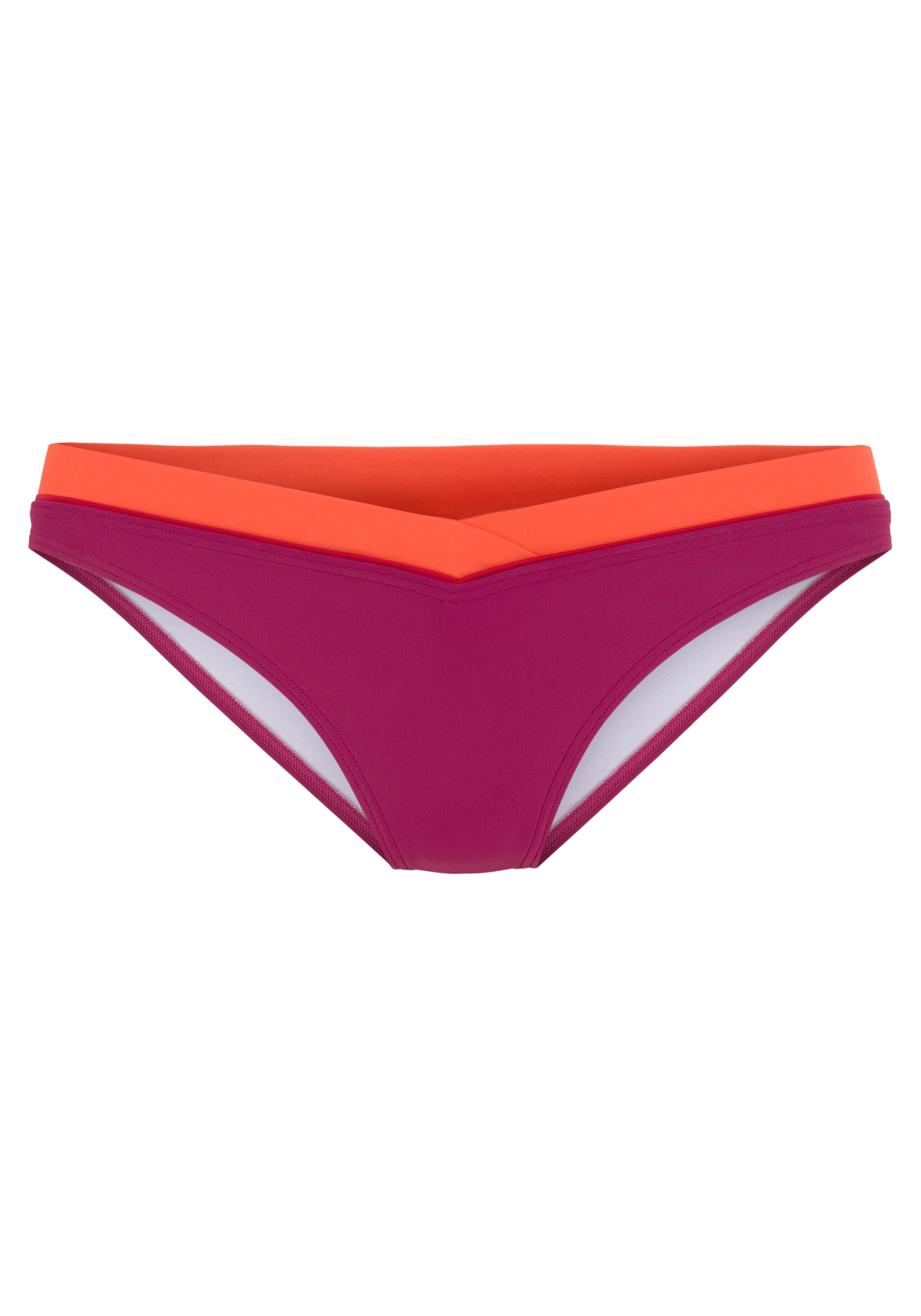 s.Oliver Bikini-Hose »Yella«, mit kontrastfarbenen Details und V-Bund
