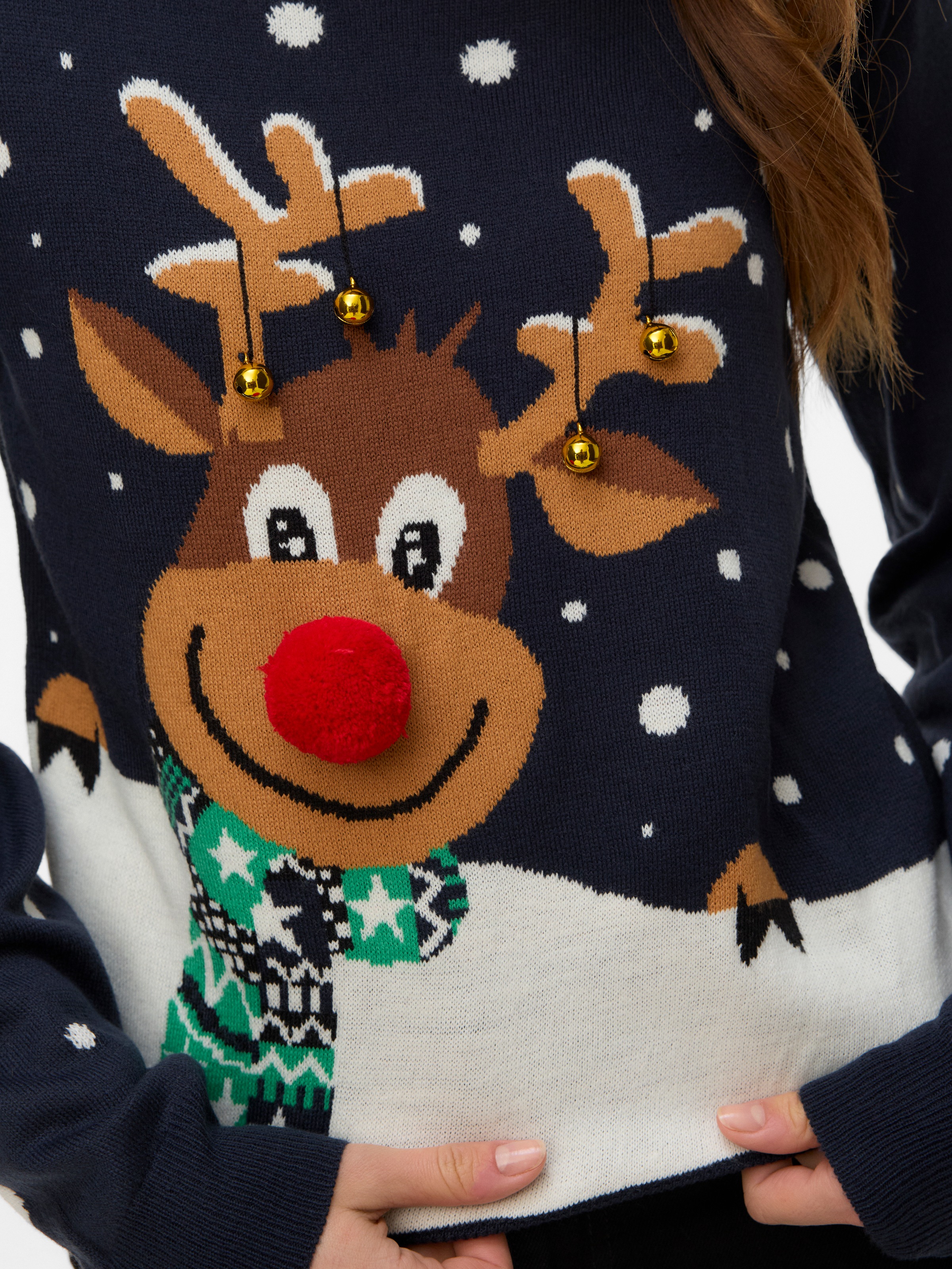 Vero Moda Weihnachtspullover »VMFROSTYDEER LS O-NECK PULL. XMAS BOX«