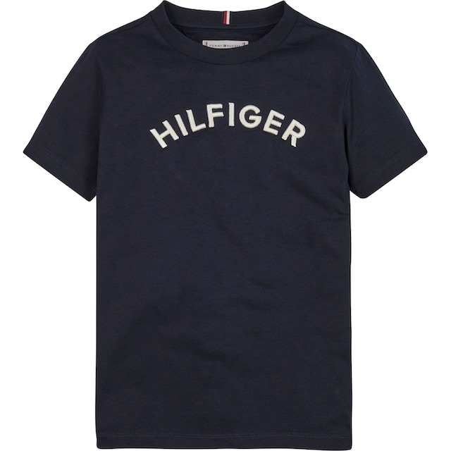 Tommy Hilfiger T-Shirt »U HILFIGER ARCHED TEE«, mit Schriftzug bestellen