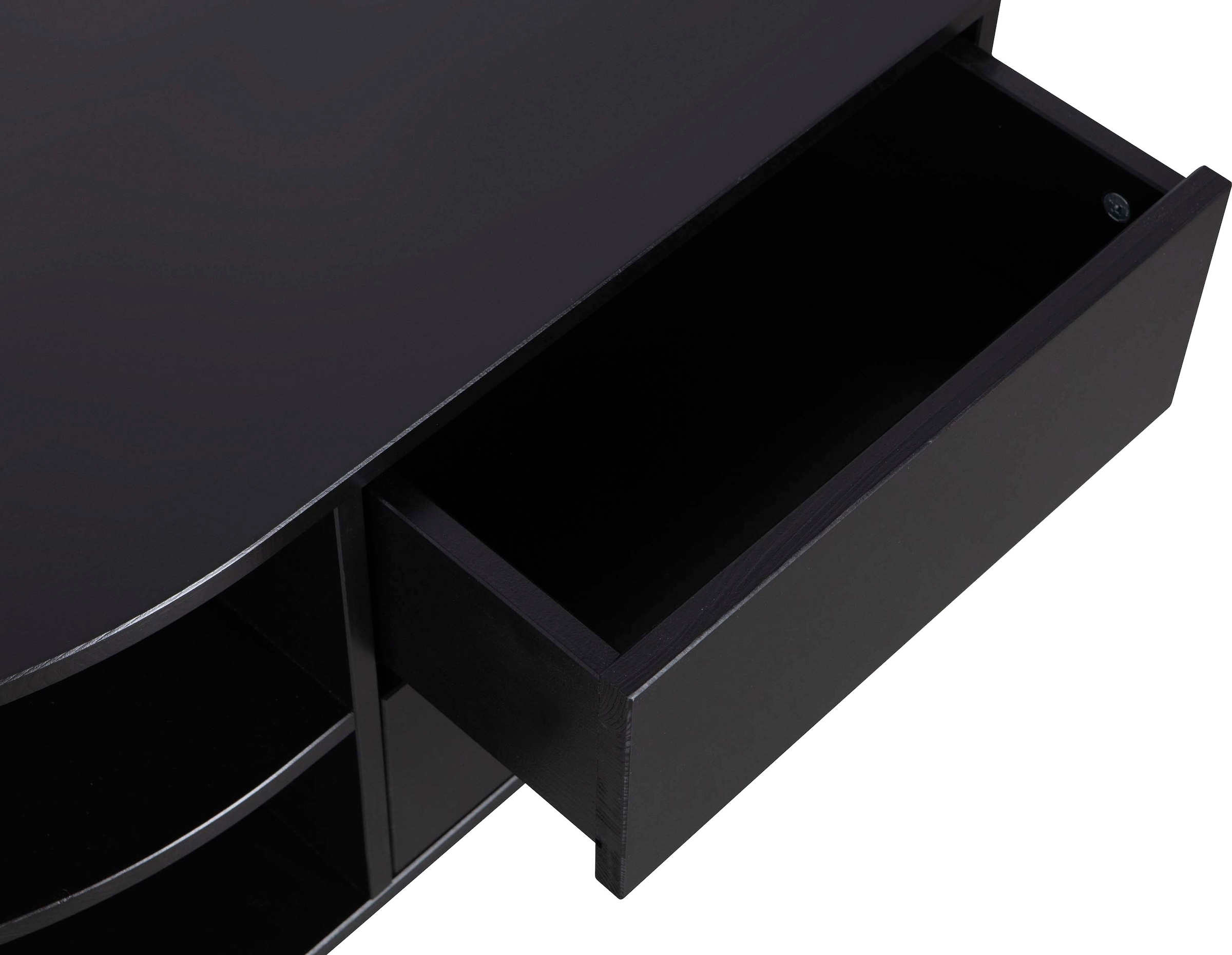 WOOOD Lowboard »Finca, Kommode mit abgerundeten Abschlussregal«, mit modernem Push-to-Open-System, Breite 78 cm