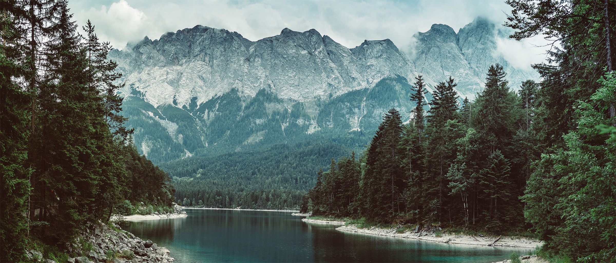 Bönninghoff Leinwandbild, Berge-Landschaft-See-Seebilder-Natur-Waldbilder-W günstig online kaufen