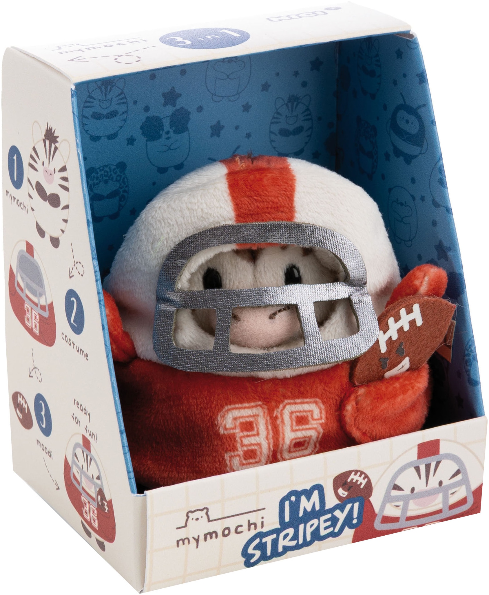 Nici Kuscheltier »mymochi, Zebra Stripey, 8 cm« in Geschenkbox