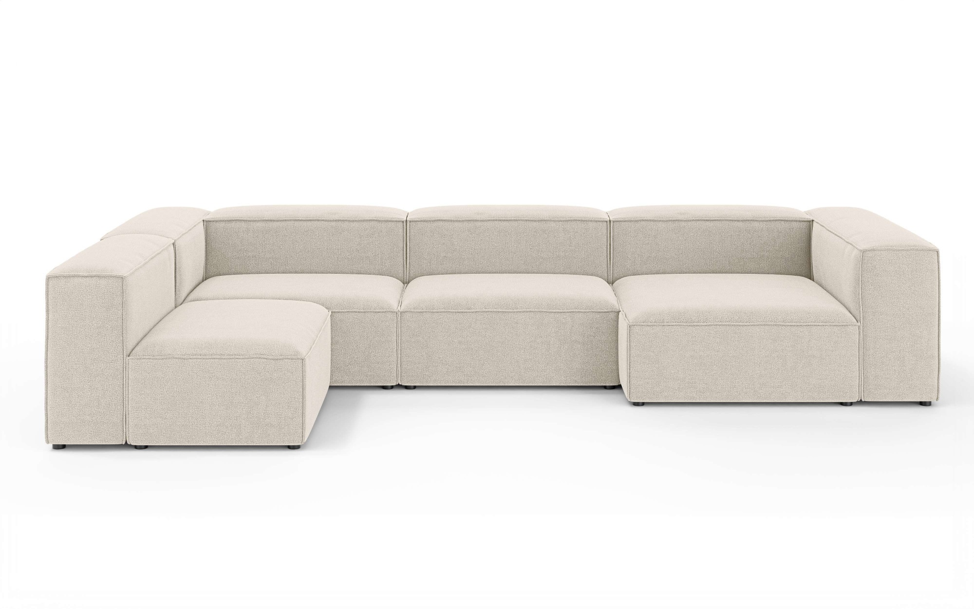 INOSIGN Wohnlandschaft »HAILY U-Form mit Ottomane links/rechts, Maße B/T/H: 360/200/72 cm«, als Modul oder separat verwendbar, für individuelle Zusammenstellung