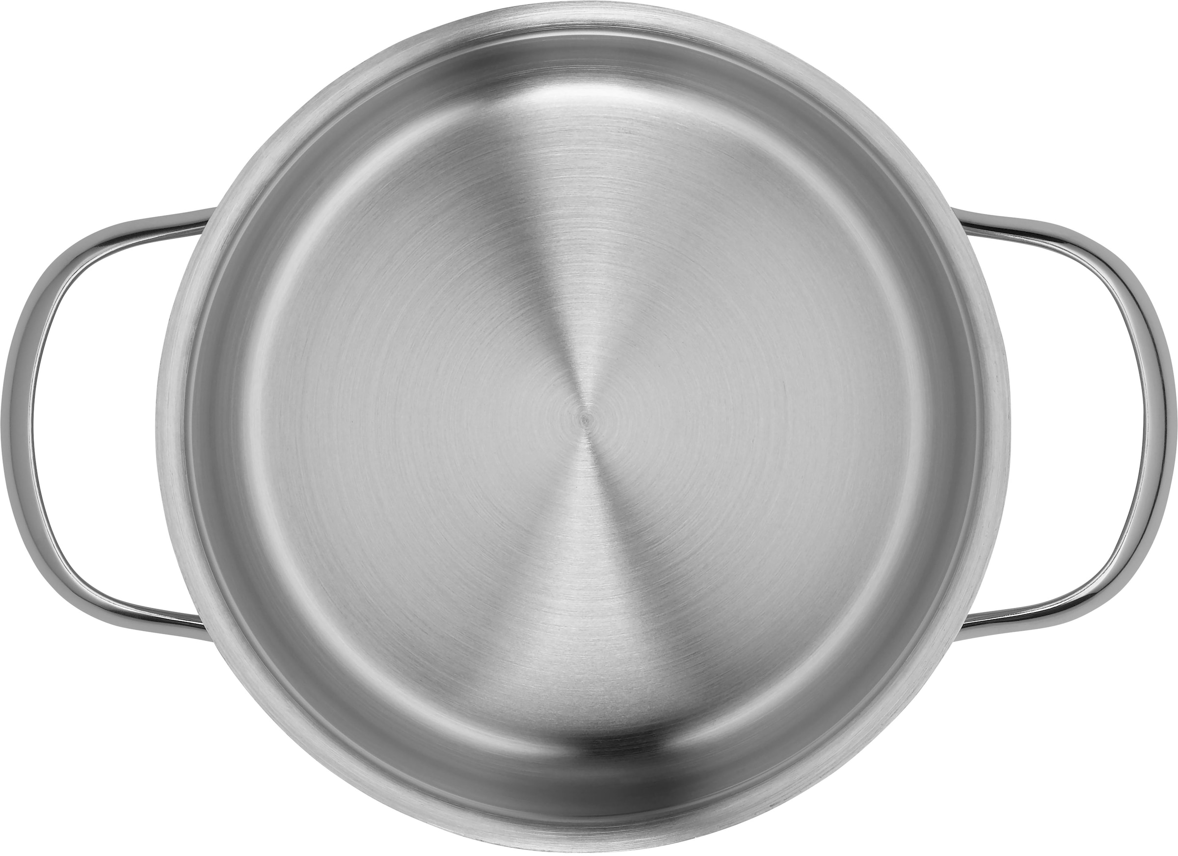 WMF Bratentopf »Provence Plus«, Cromargan® Edelstahl Rostfrei 18/10, (2 tlg.), breiter Schüttrand, elegant, langlebig, spülmaschinengeeignet