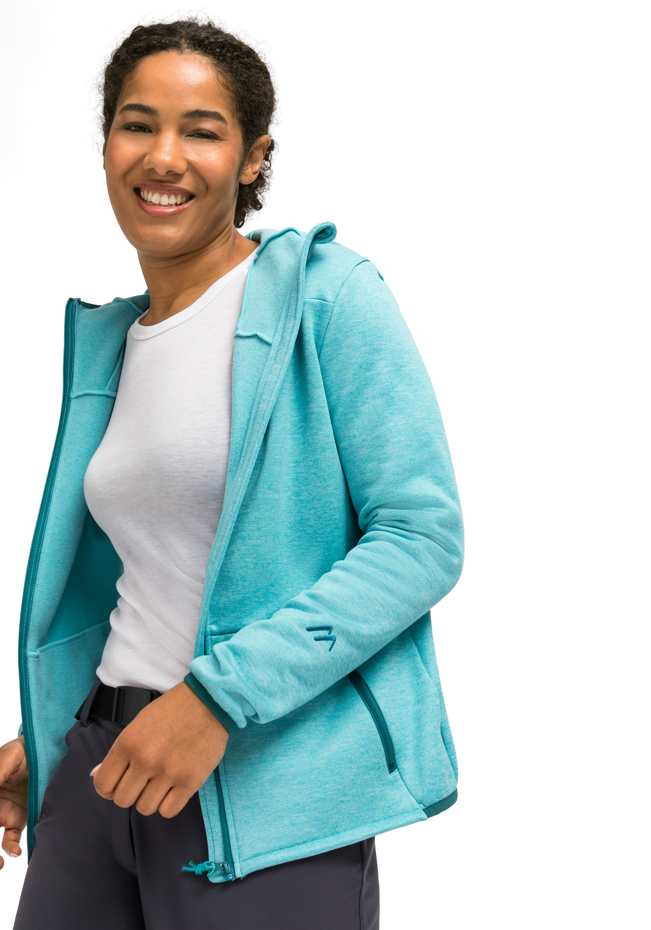 Zip-Hoodie mit atmungsaktiver Fleecejacke Sports Fleece kaufen Kapuze, verstellbarer Maier Damen W«, online »Fave