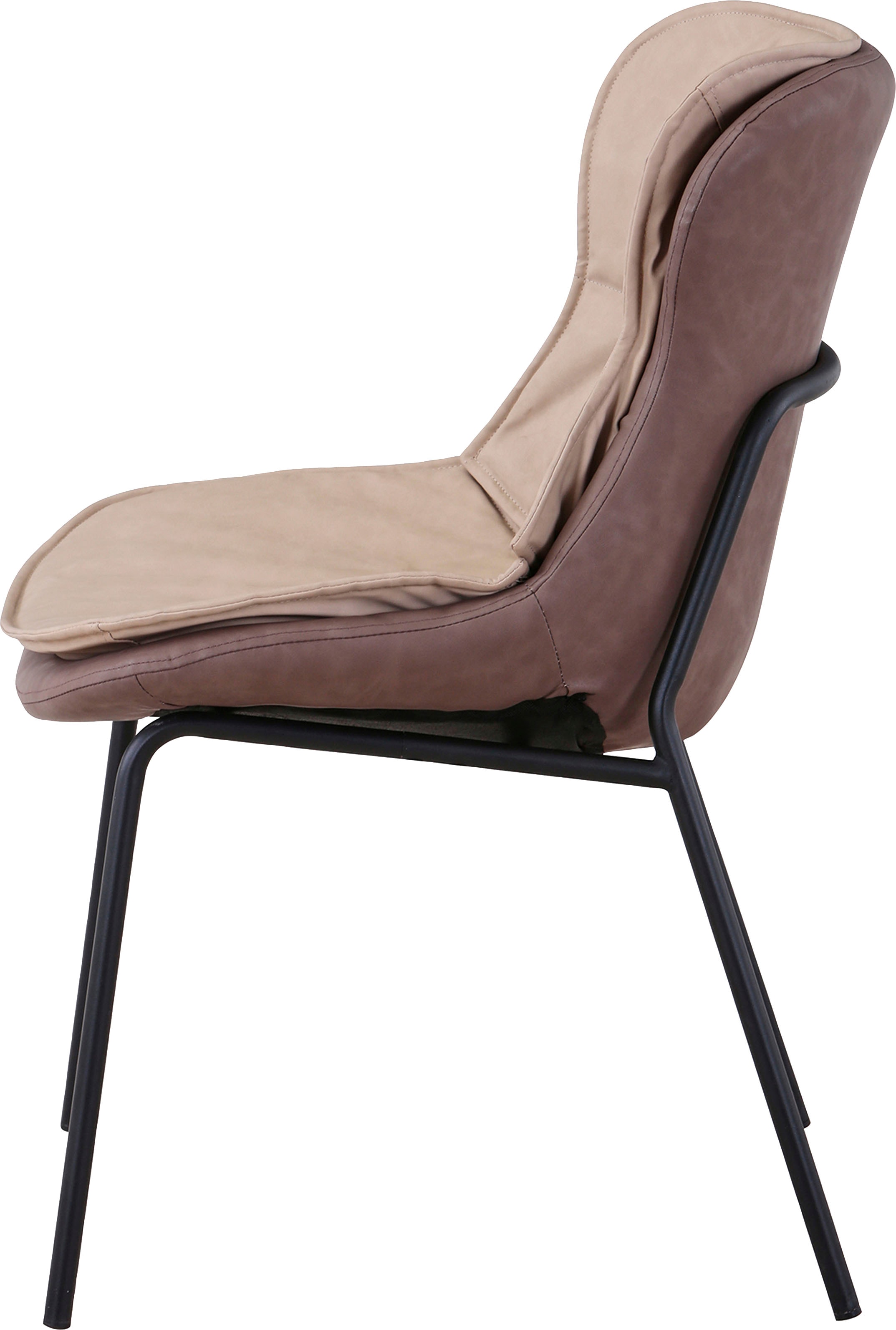 Kayoom Polsterstuhl, 1 St., pflegeleicht, bequem, angenehme Sitzfläche, mit trendigen Ziernähten