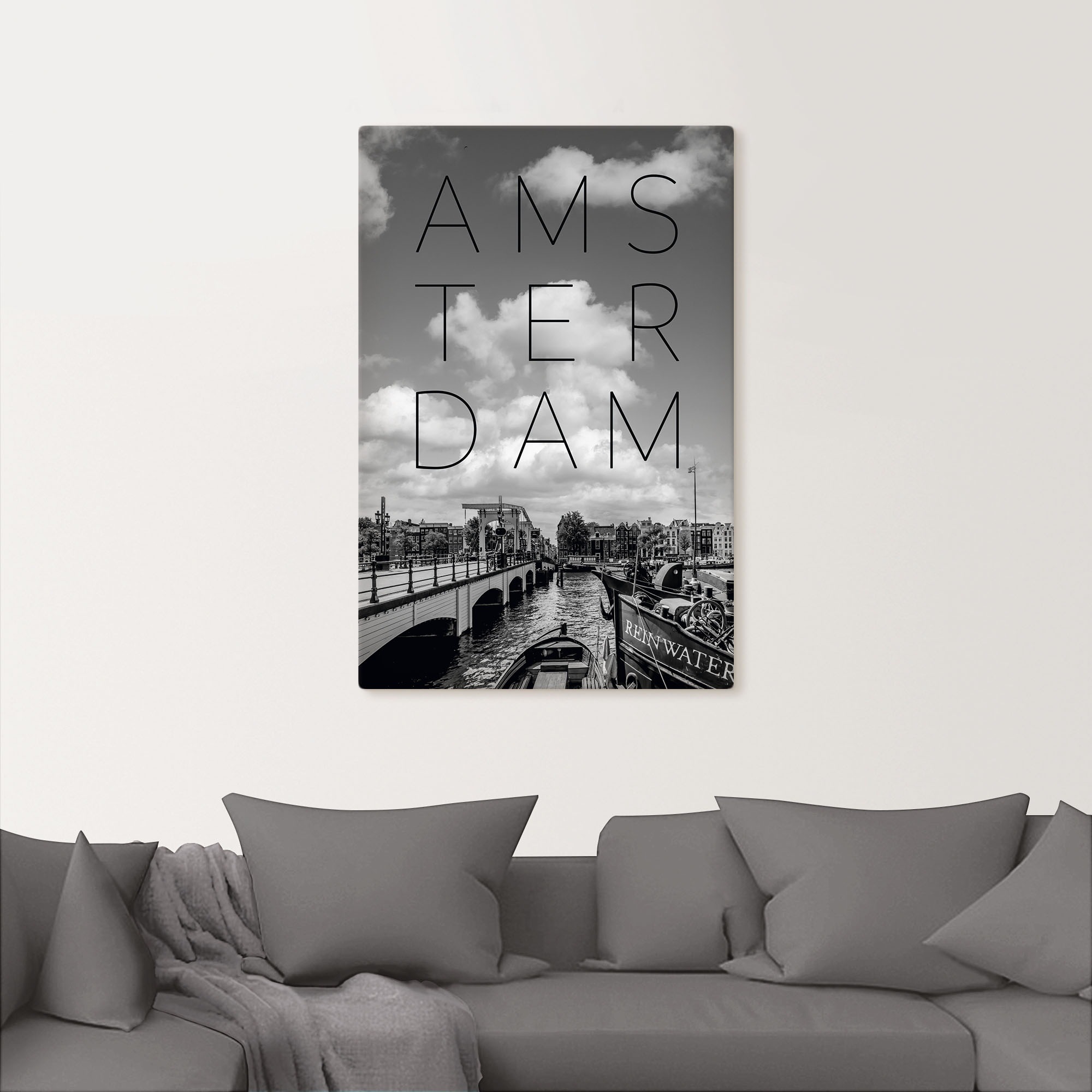 Artland Wandbild »Magere Brug in Amsterdam«, Amsterdam, (1 St.), als Alubild, Leinwandbild, Wandaufkleber oder Poster in versch. Größen