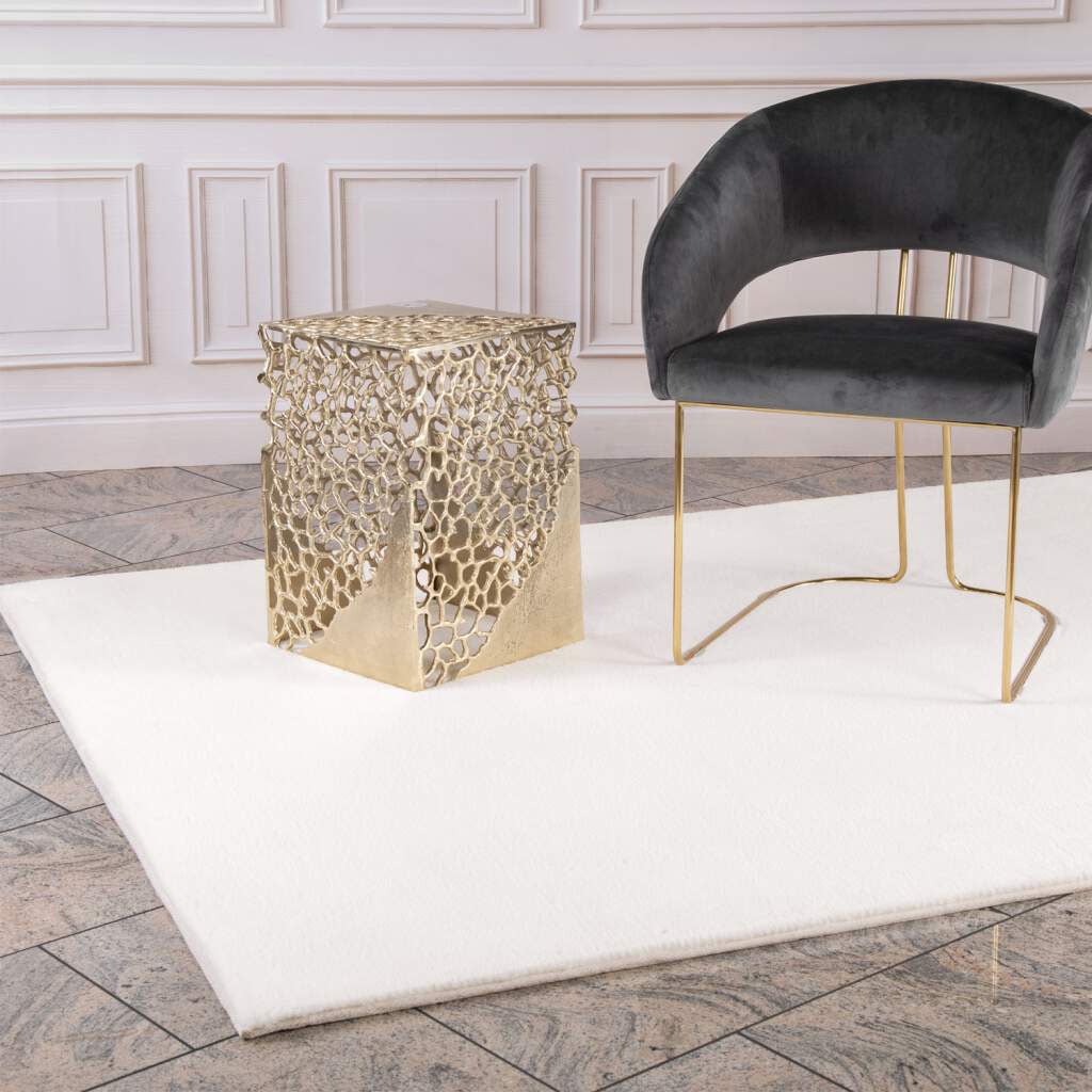 Carpet City Hochflor-Teppich »TOPIA 400«, rechteckig, 21 mm Höhe, Kunstfell-Teppich mit Kaninchenfell-Optik, Haptik, Schlafzimmer