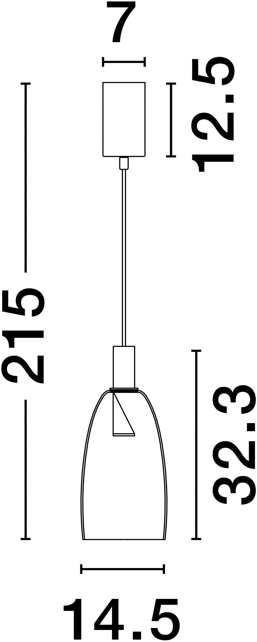 Nova Luce Pendelleuchte »IMATIA«, 1 flammig