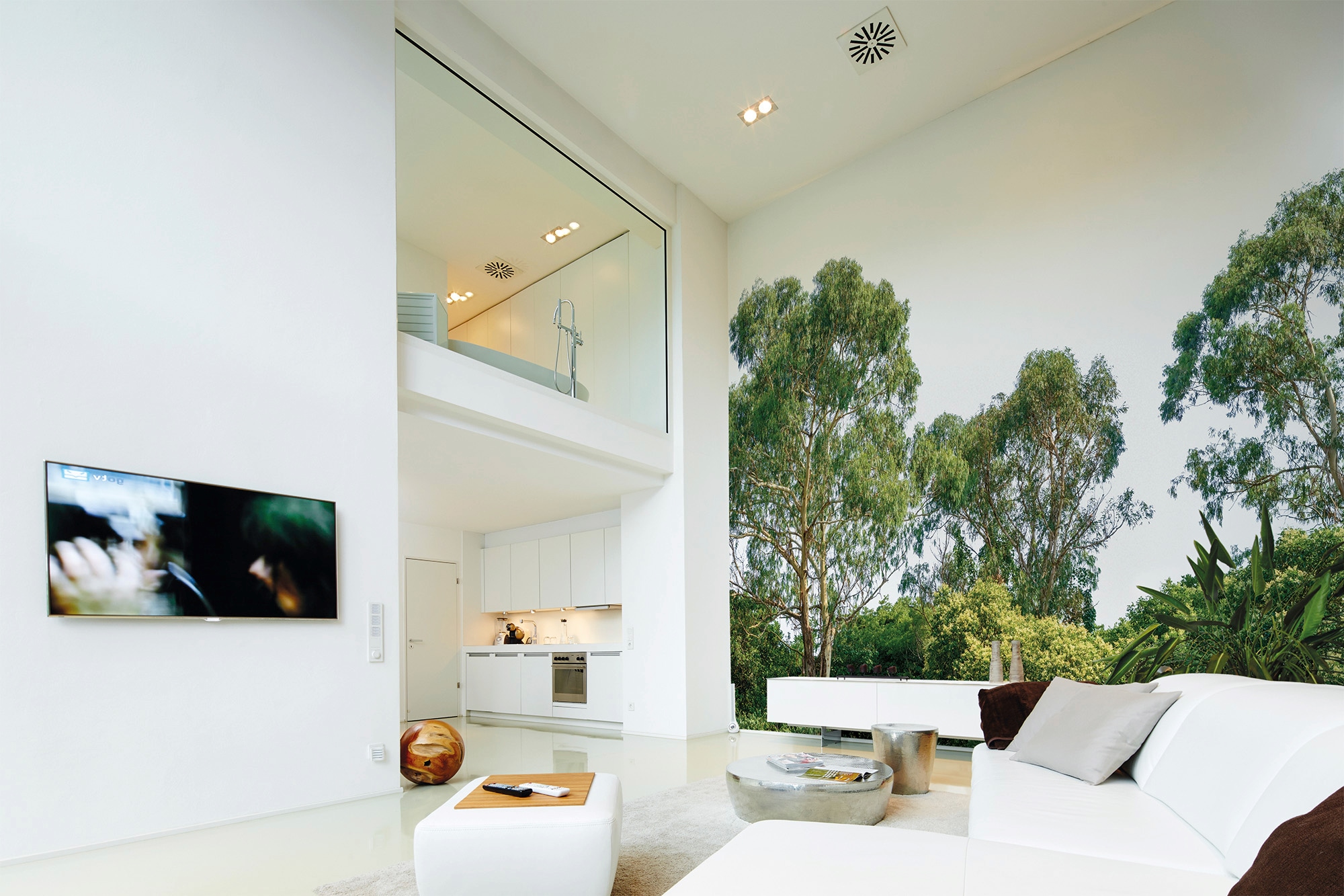 living walls Fototapete »Designwalls Treetop«, Vlies, Wand, Schräge, Decke