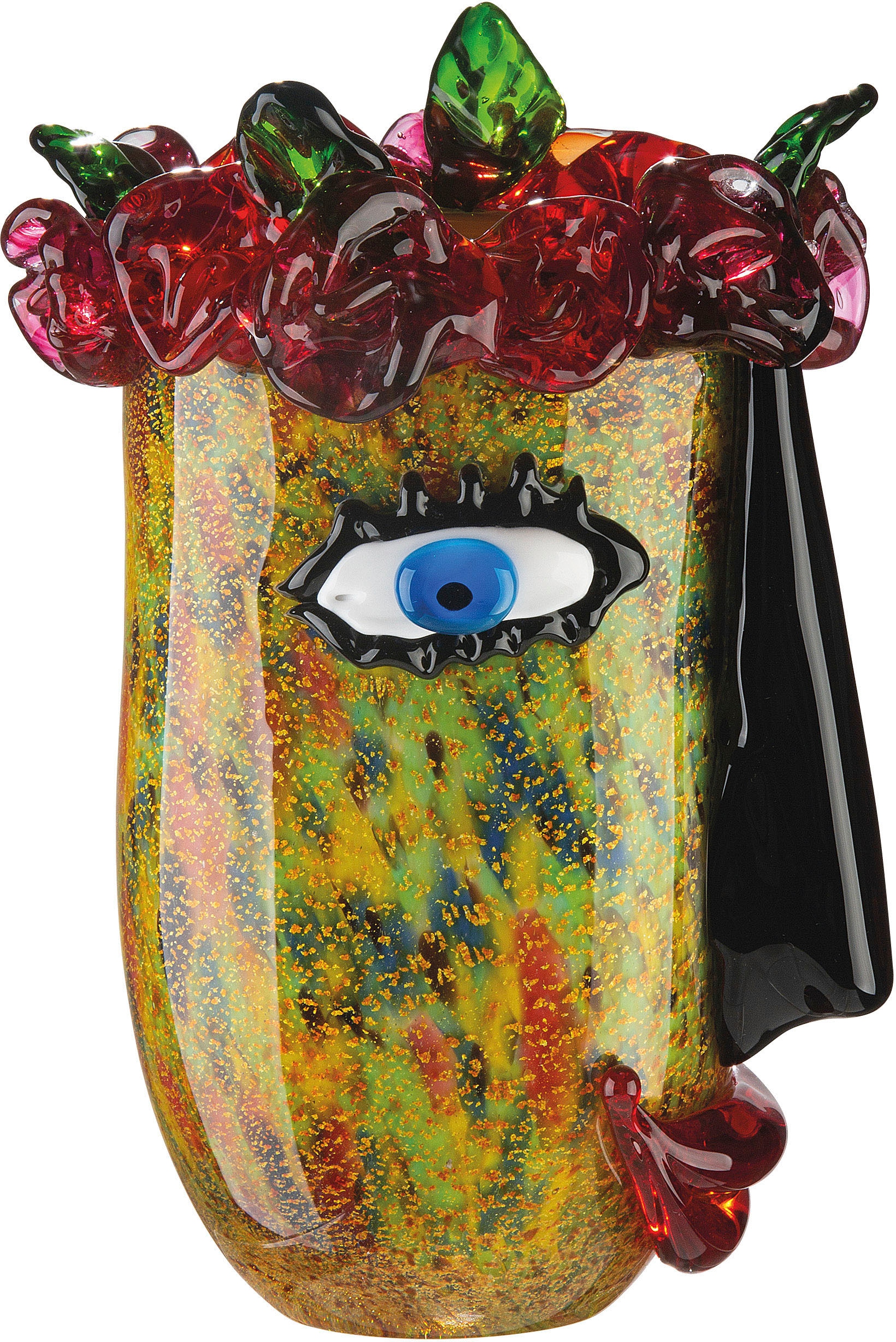 Casablanca by Gilde Tischvase »Floro« dekorative Vase aus Glas, Blumenvase günstig online kaufen